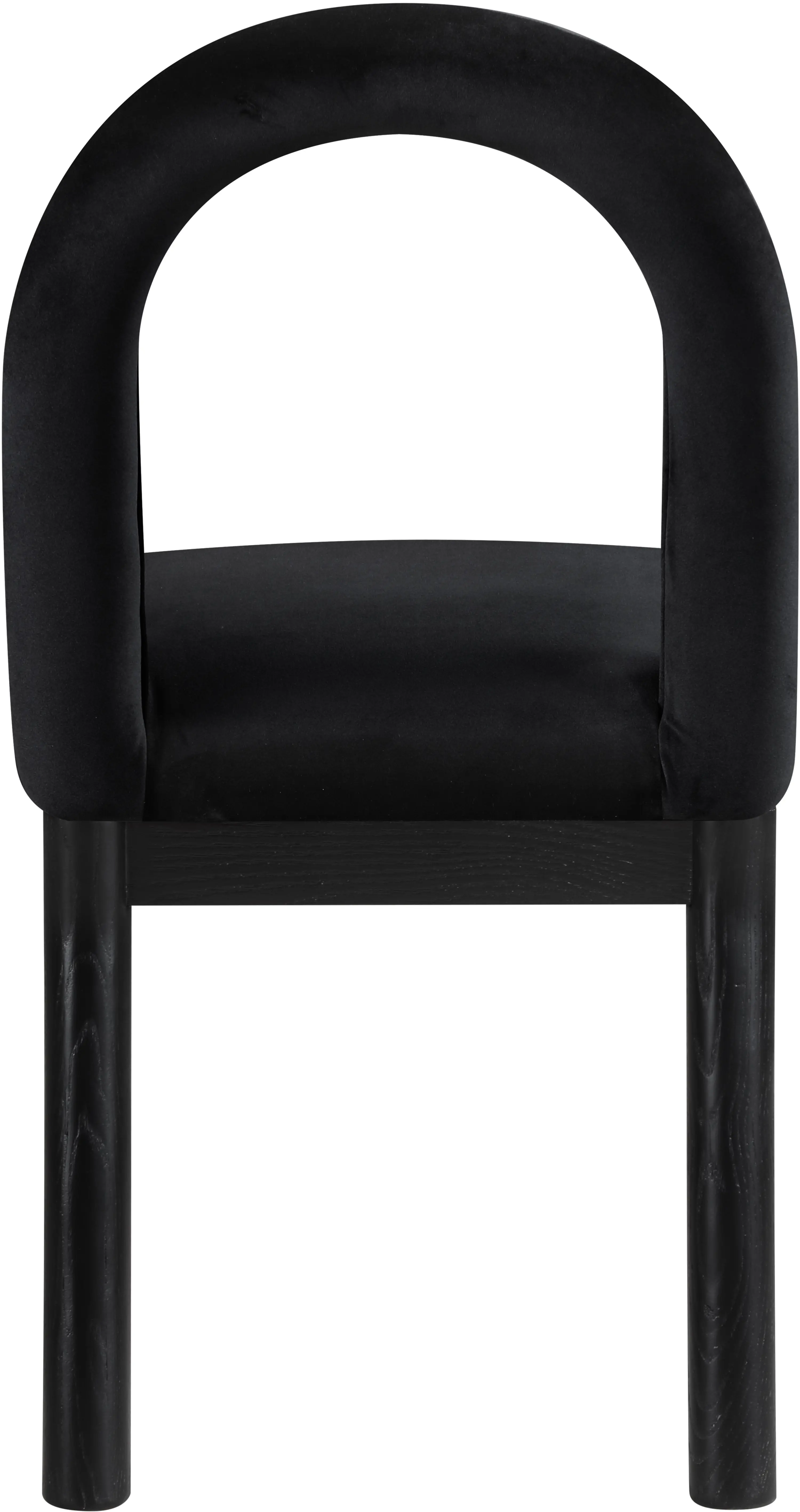 Conrad Black Velvet Upholstered Dining Chair-6