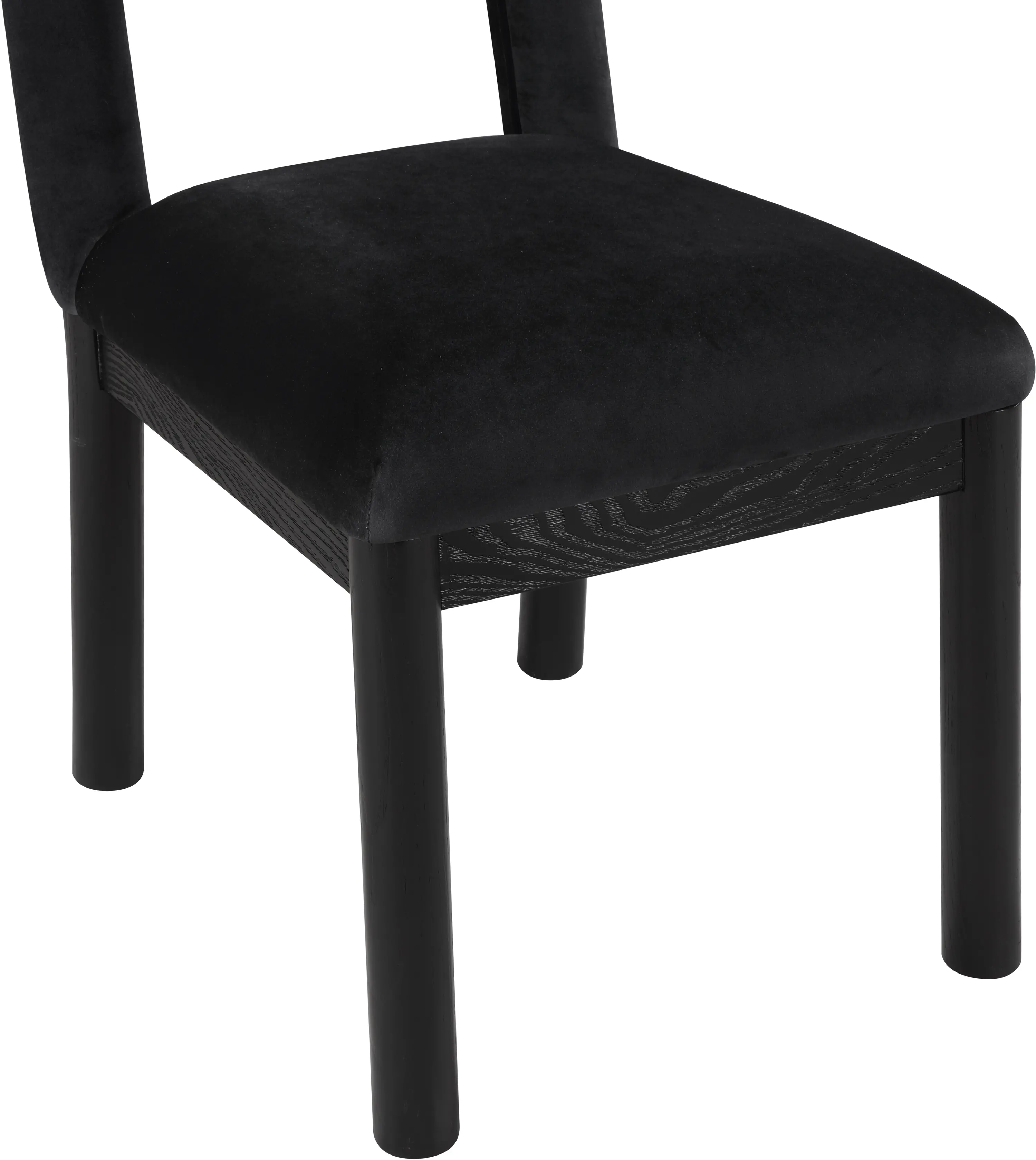 Conrad Black Velvet Upholstered Dining Chair-8