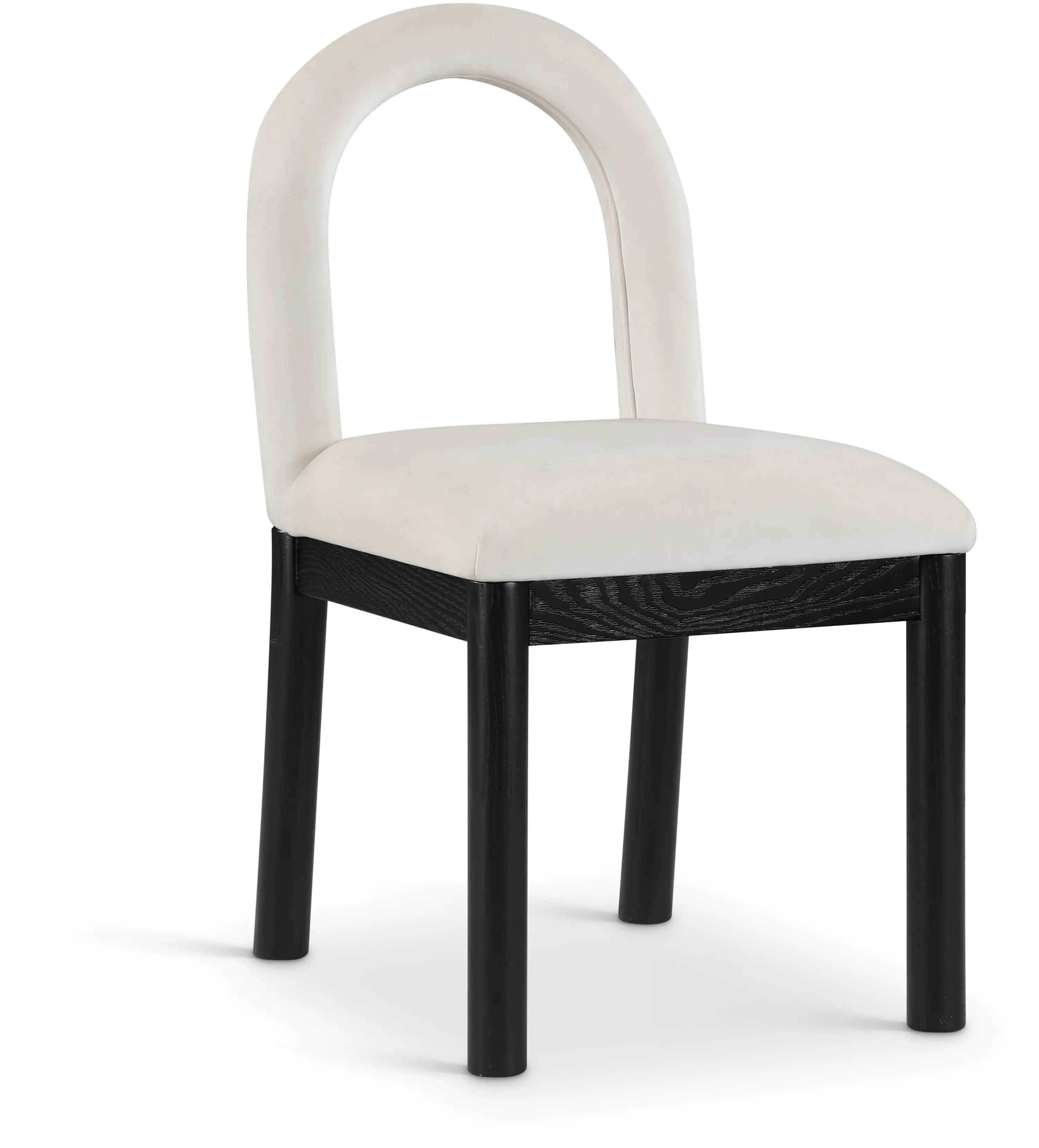 Conrad Cream Velvet Upholstered Dining Chair-1