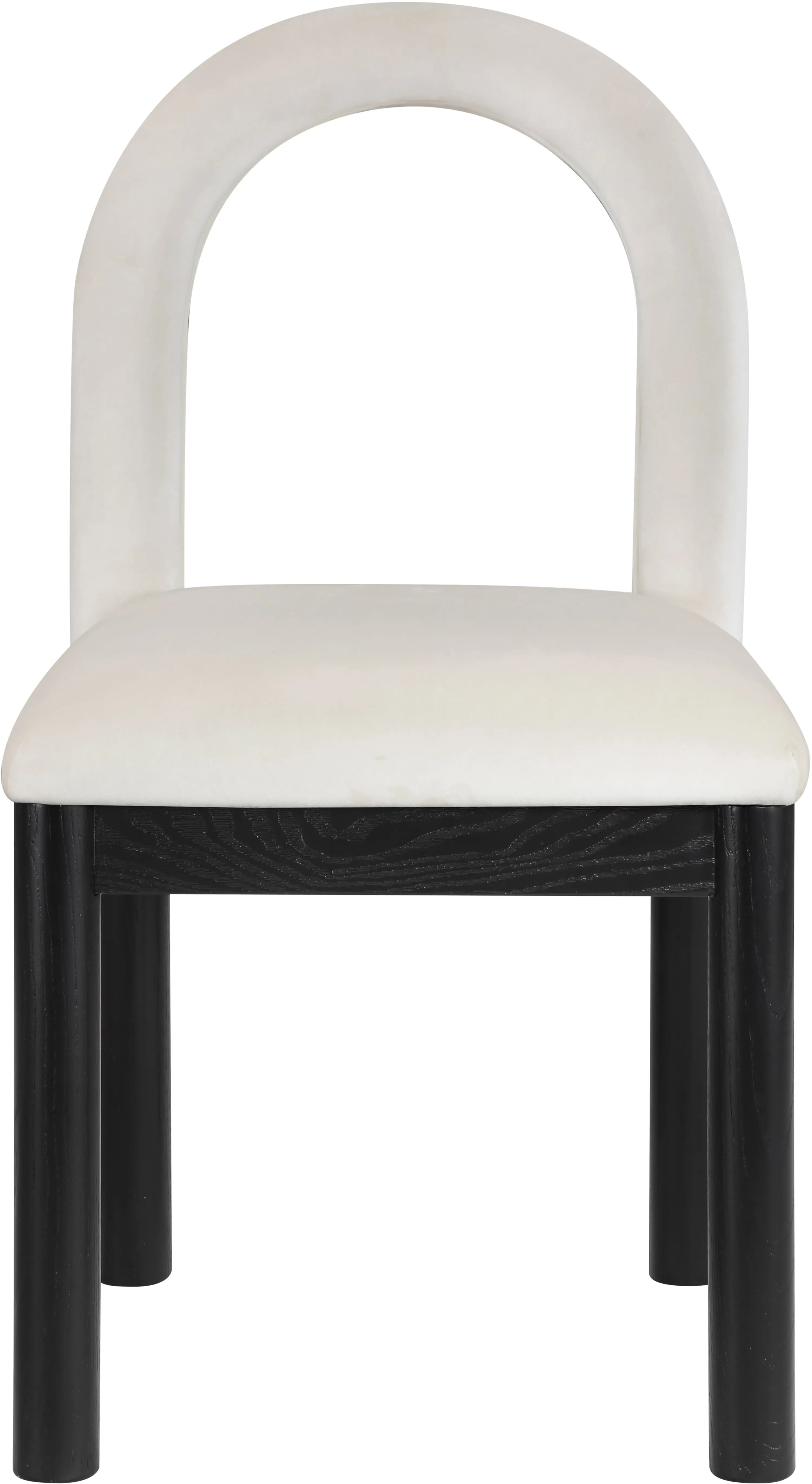 Conrad Cream Velvet Upholstered Dining Chair-4