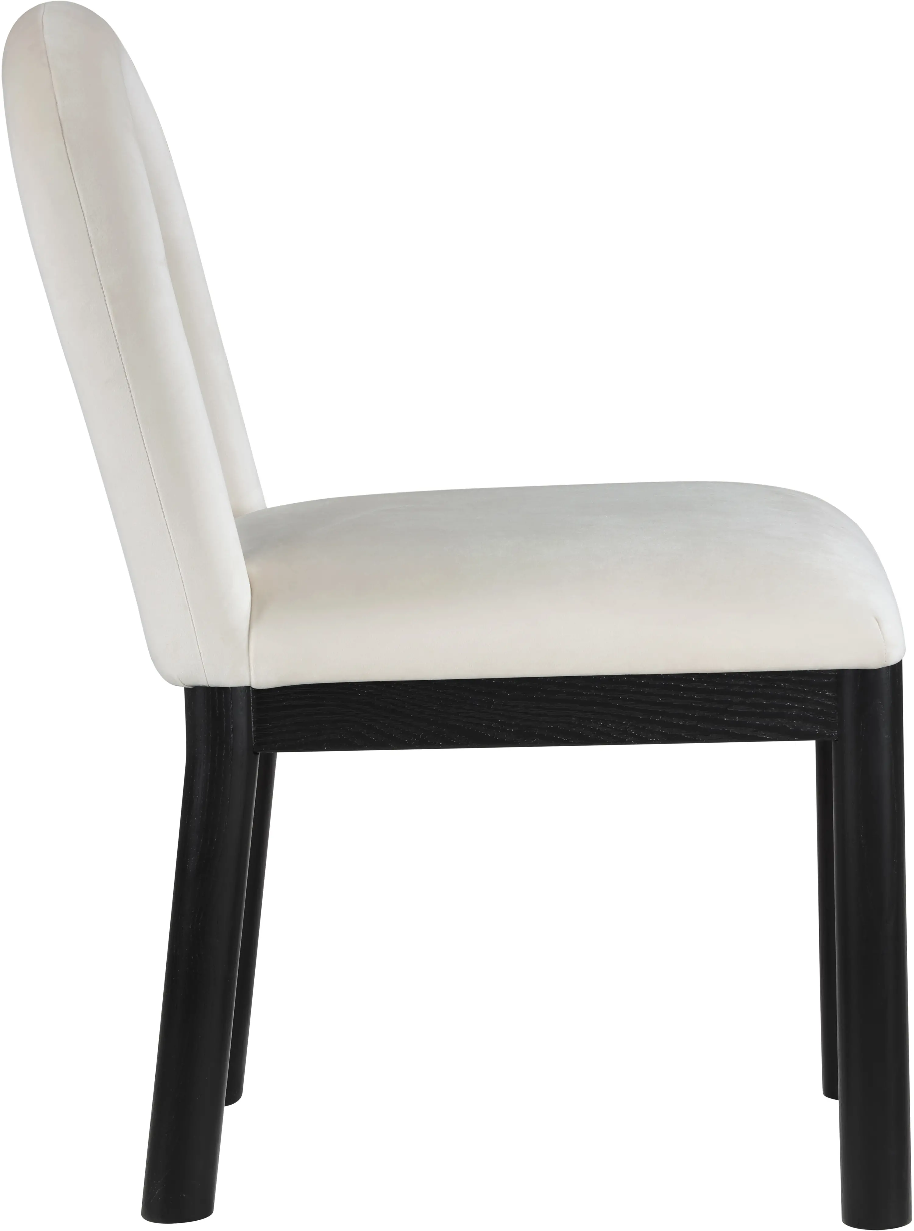 Conrad Cream Velvet Upholstered Dining Chair-5