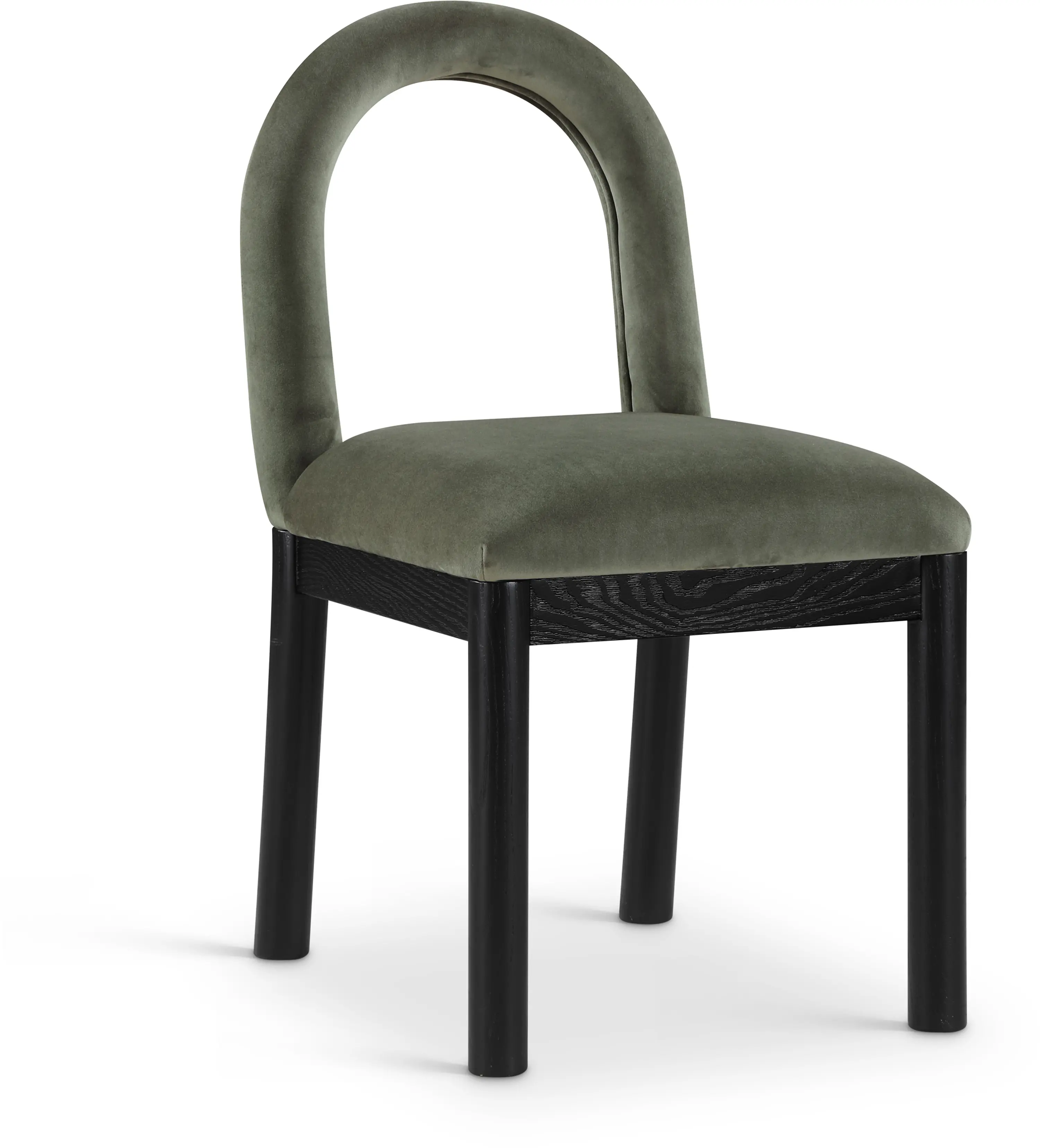 Conrad Green Velvet Upholstered Dining Chair-1