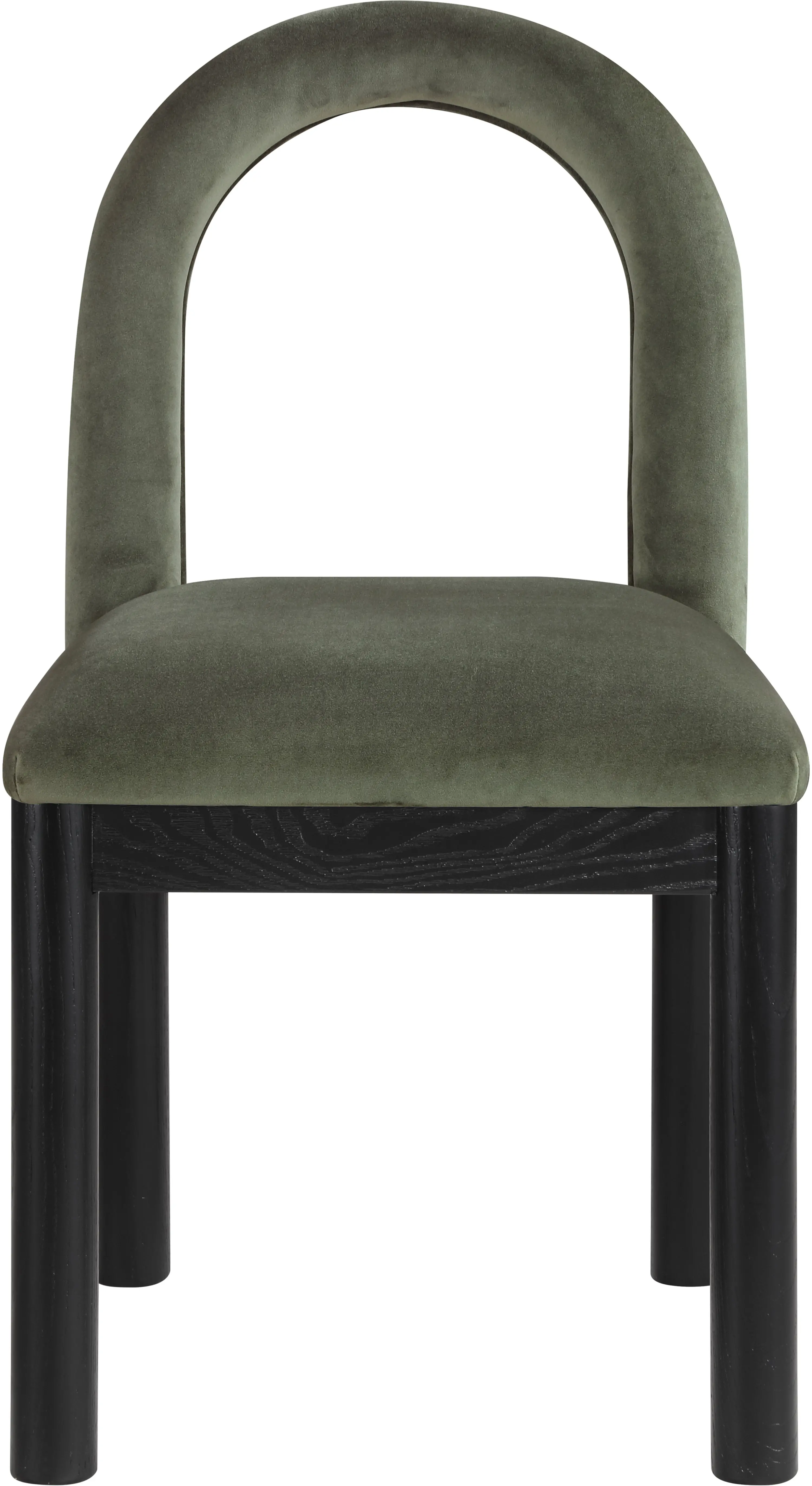 Conrad Green Velvet Upholstered Dining Chair-4