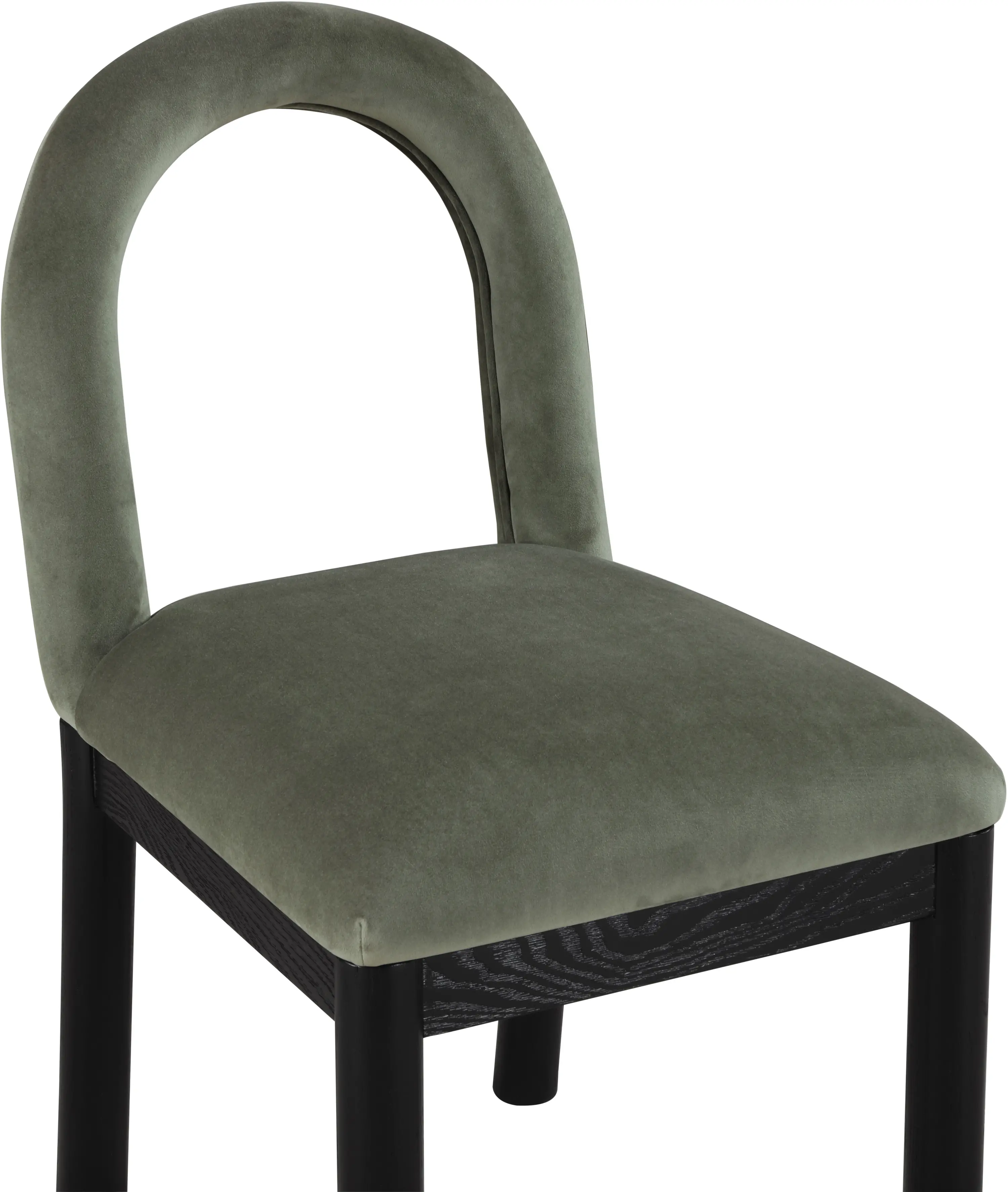 Conrad Green Velvet Upholstered Dining Chair-7