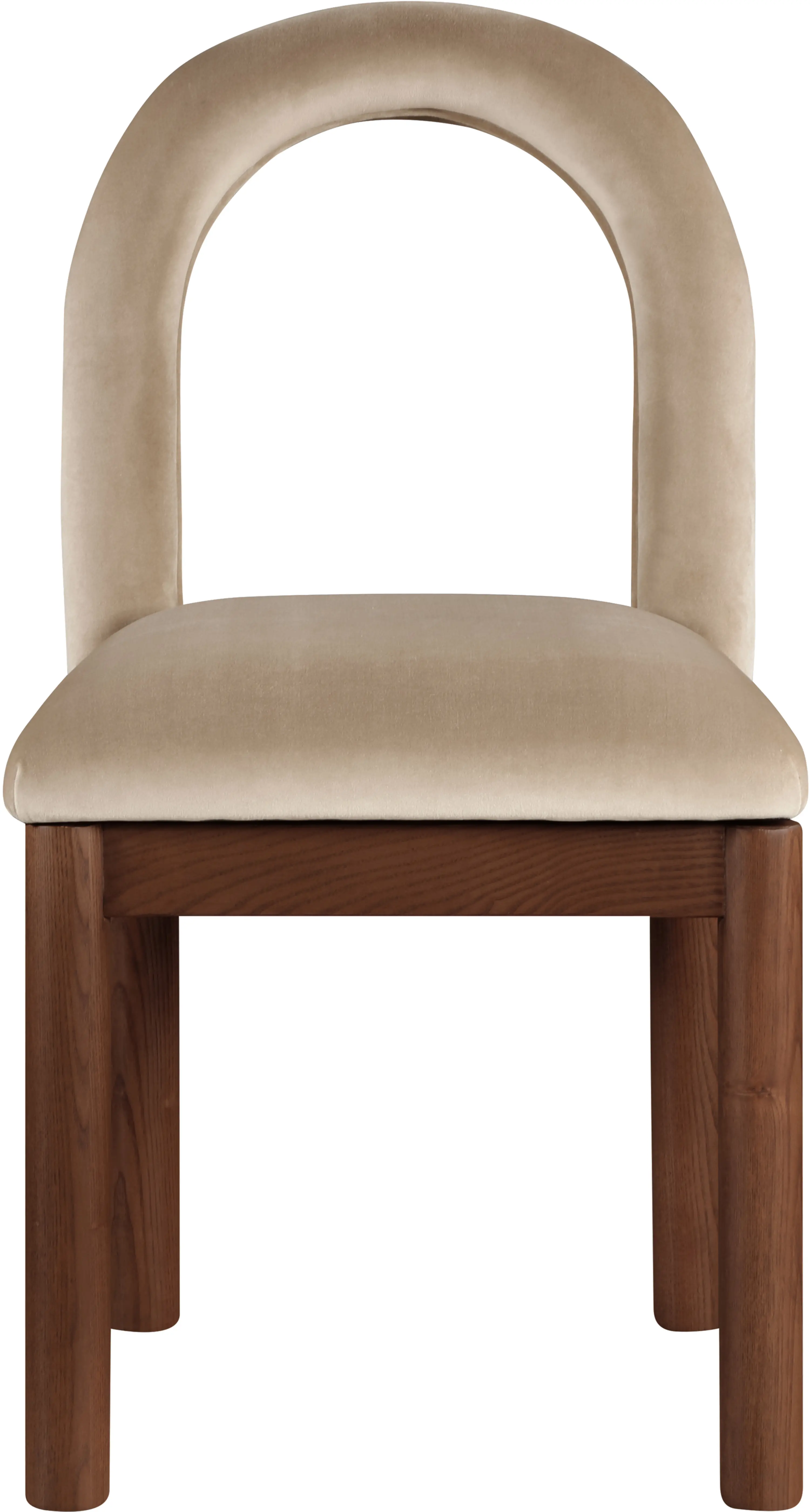 Conrad Beige Velvet Upholstered Dining Chair-4
