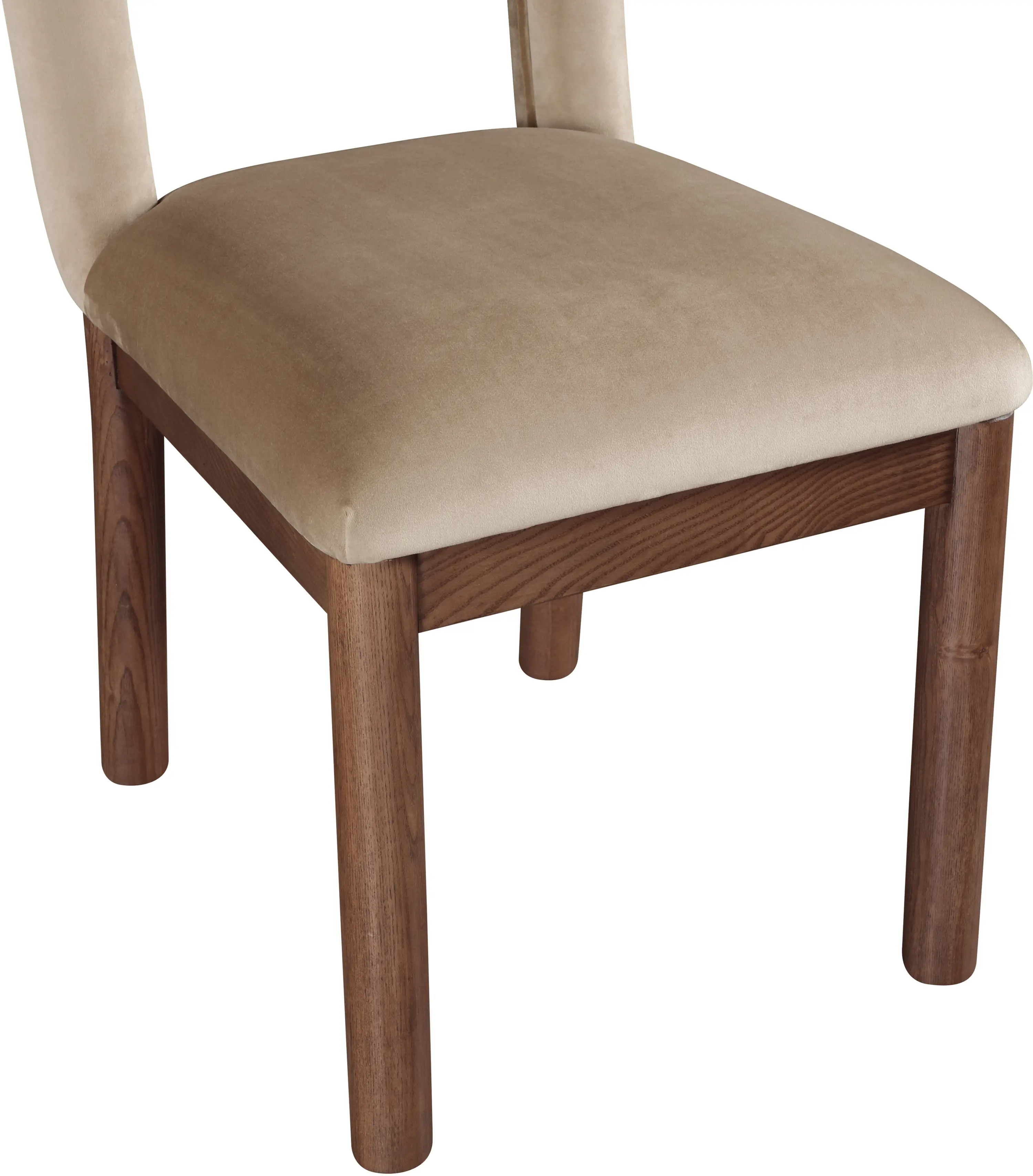 Conrad Beige Velvet Upholstered Dining Chair-5