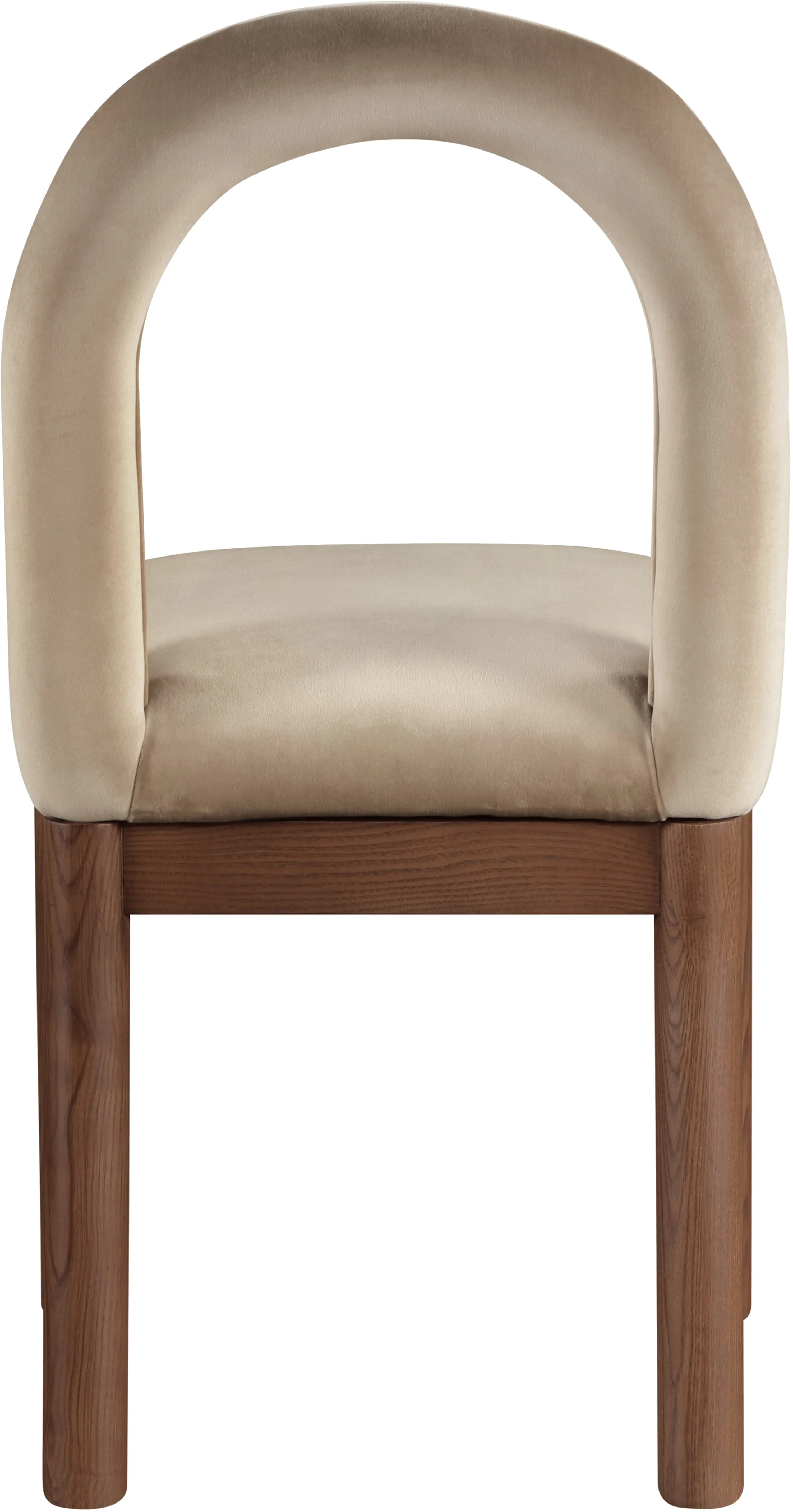 Conrad Beige Velvet Upholstered Dining Chair-7