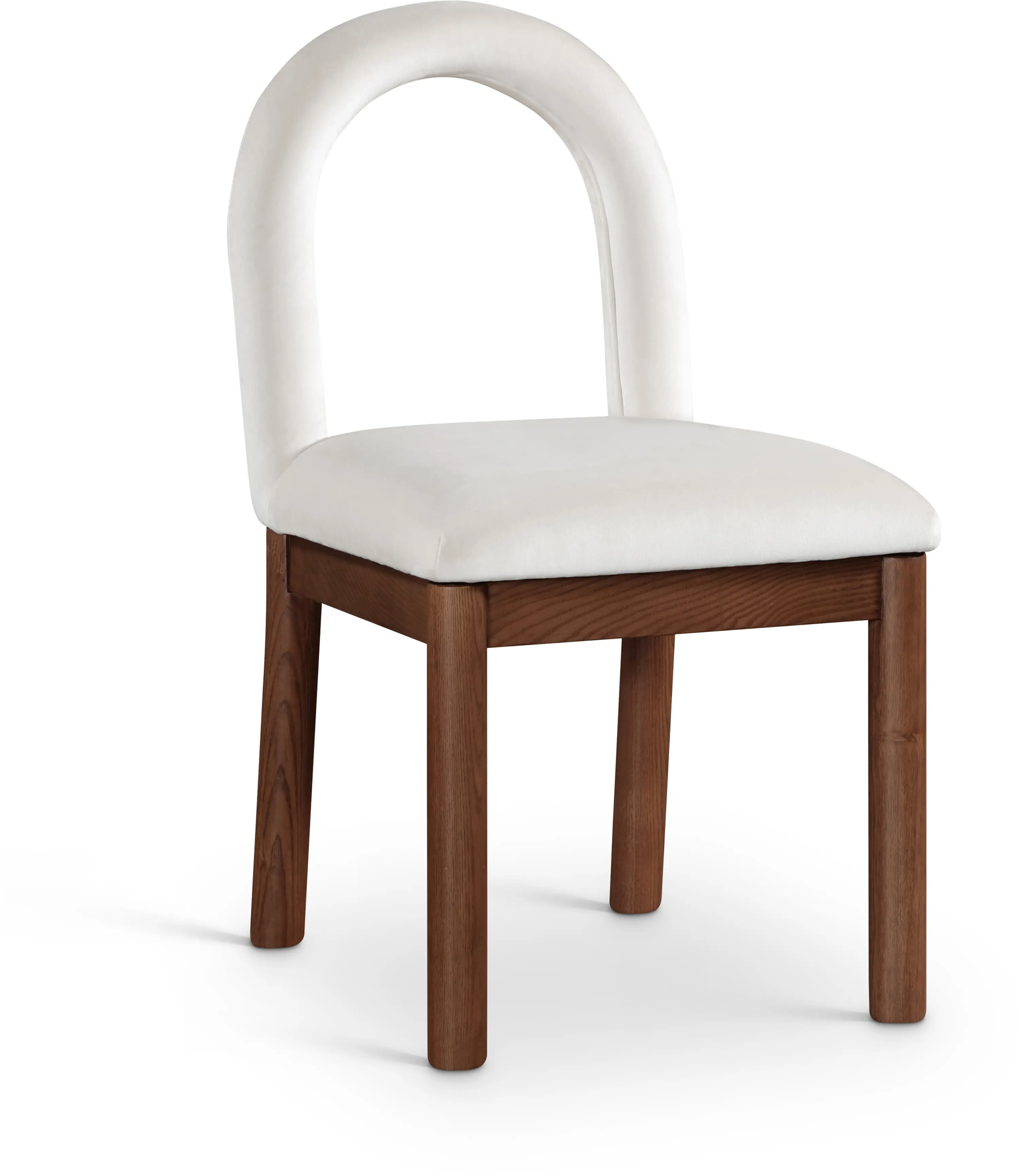 Conrad Cream Velvet Upholstered Dining Chair-1