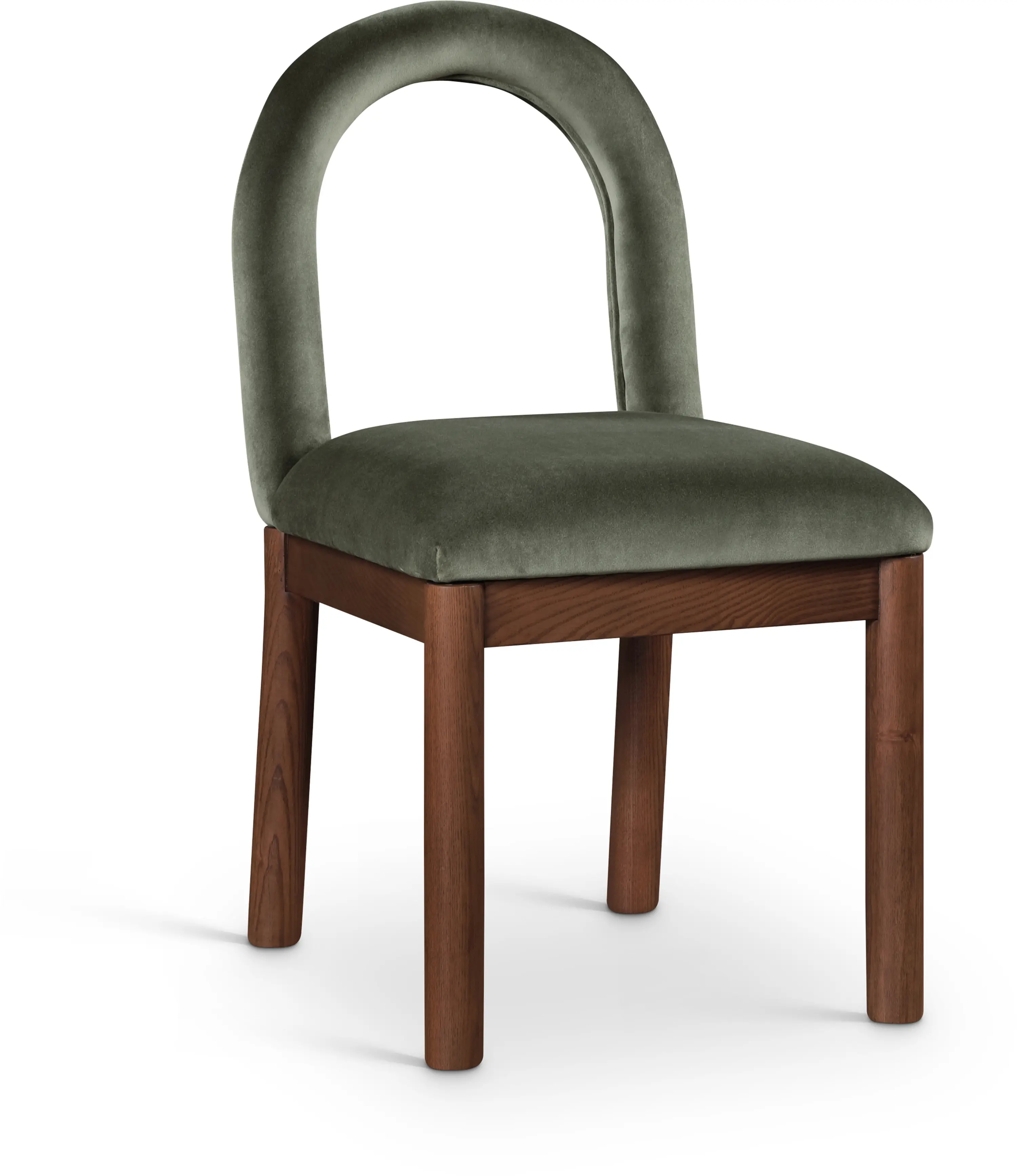 Conrad Green Velvet Upholstered Dining Chair-1