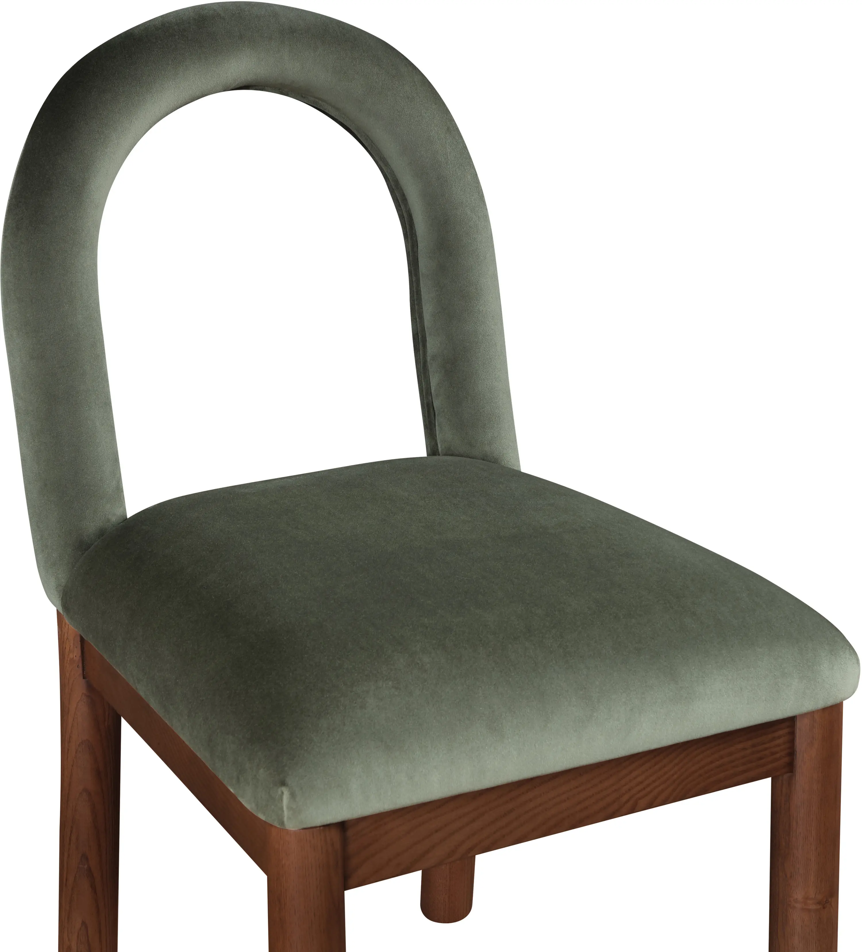Conrad Green Velvet Upholstered Dining Chair-9