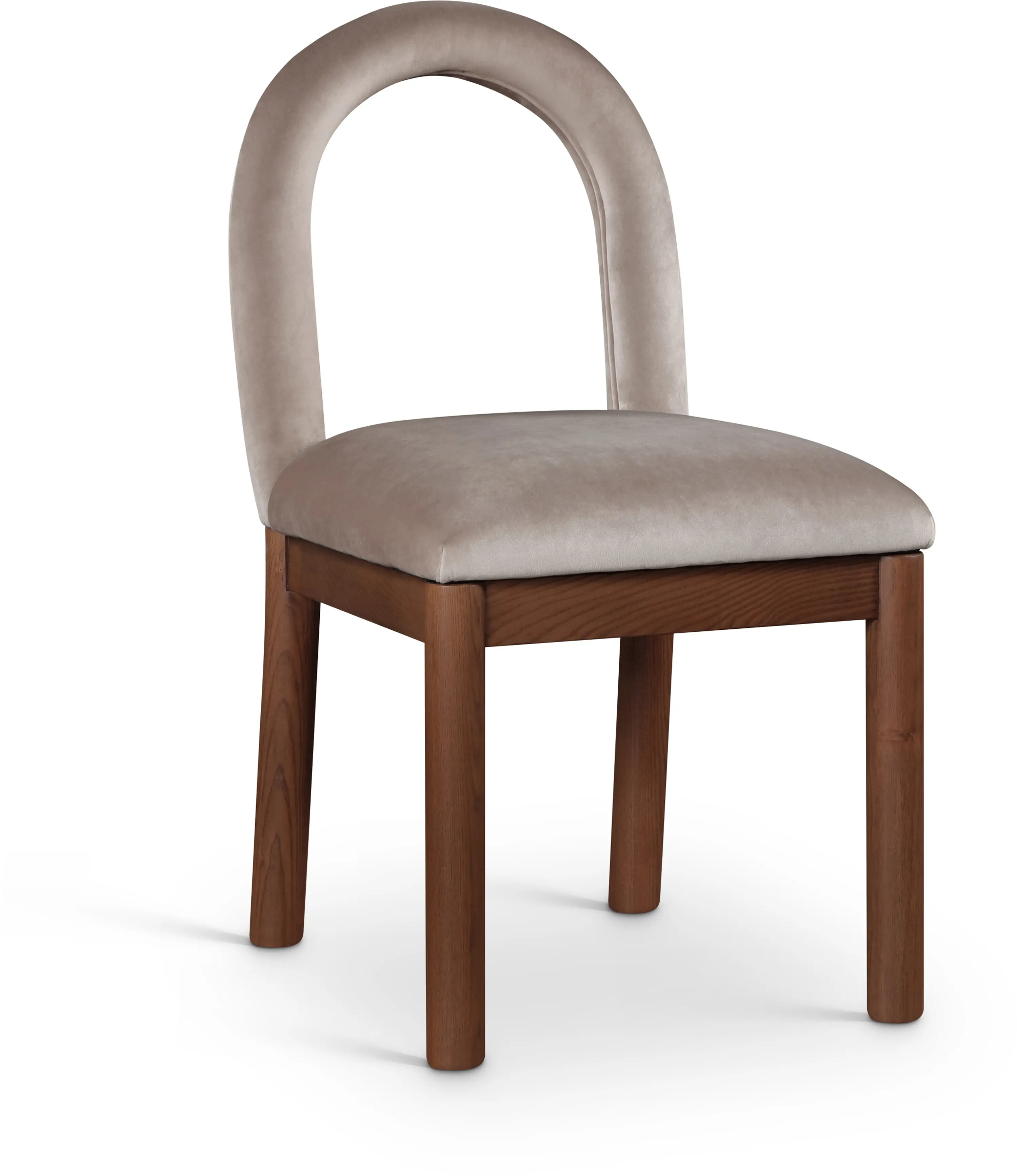 Conrad Taupe Velvet Upholstered Dining Chair-1