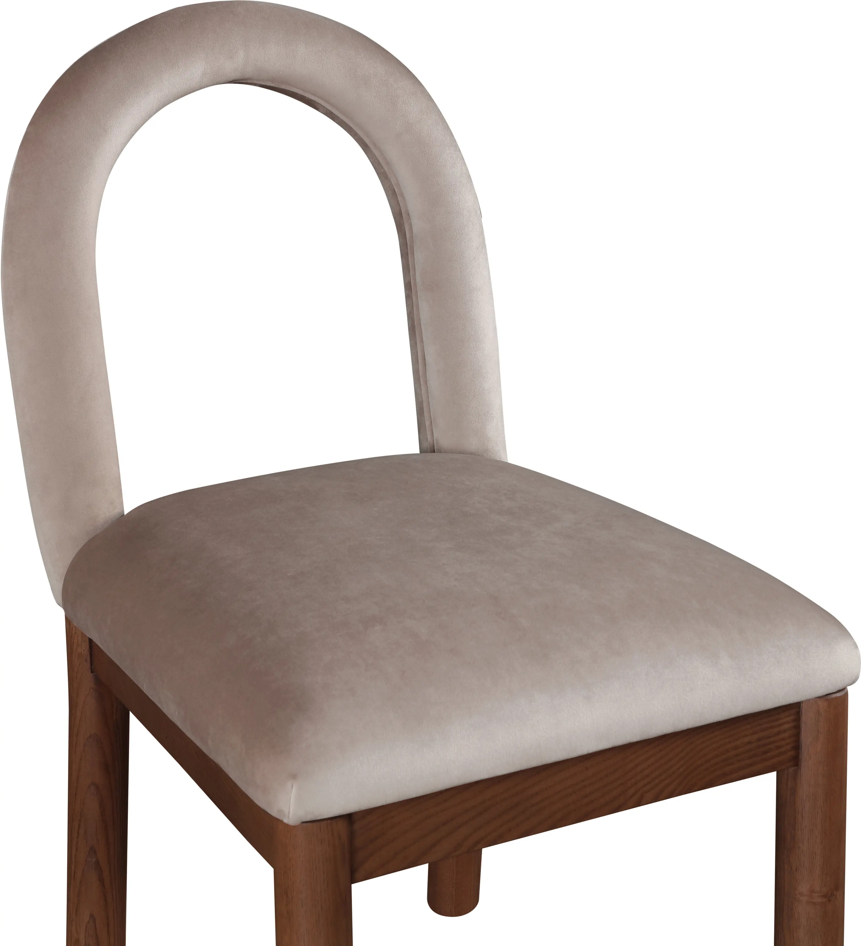 Conrad Taupe Velvet Upholstered Dining Chair-7