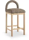 Conrad Brown Upholstered Counter Stool