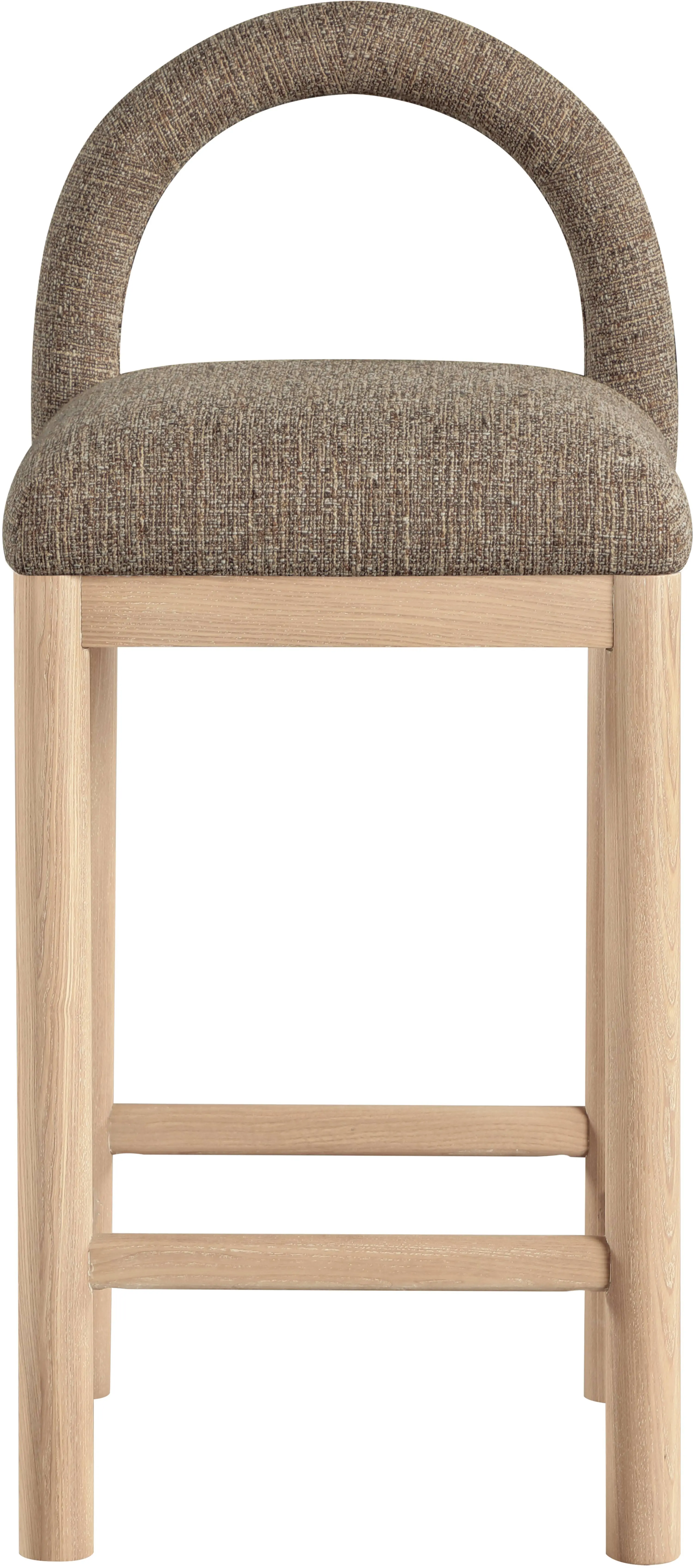 Conrad Brown Upholstered Counter Stool-4