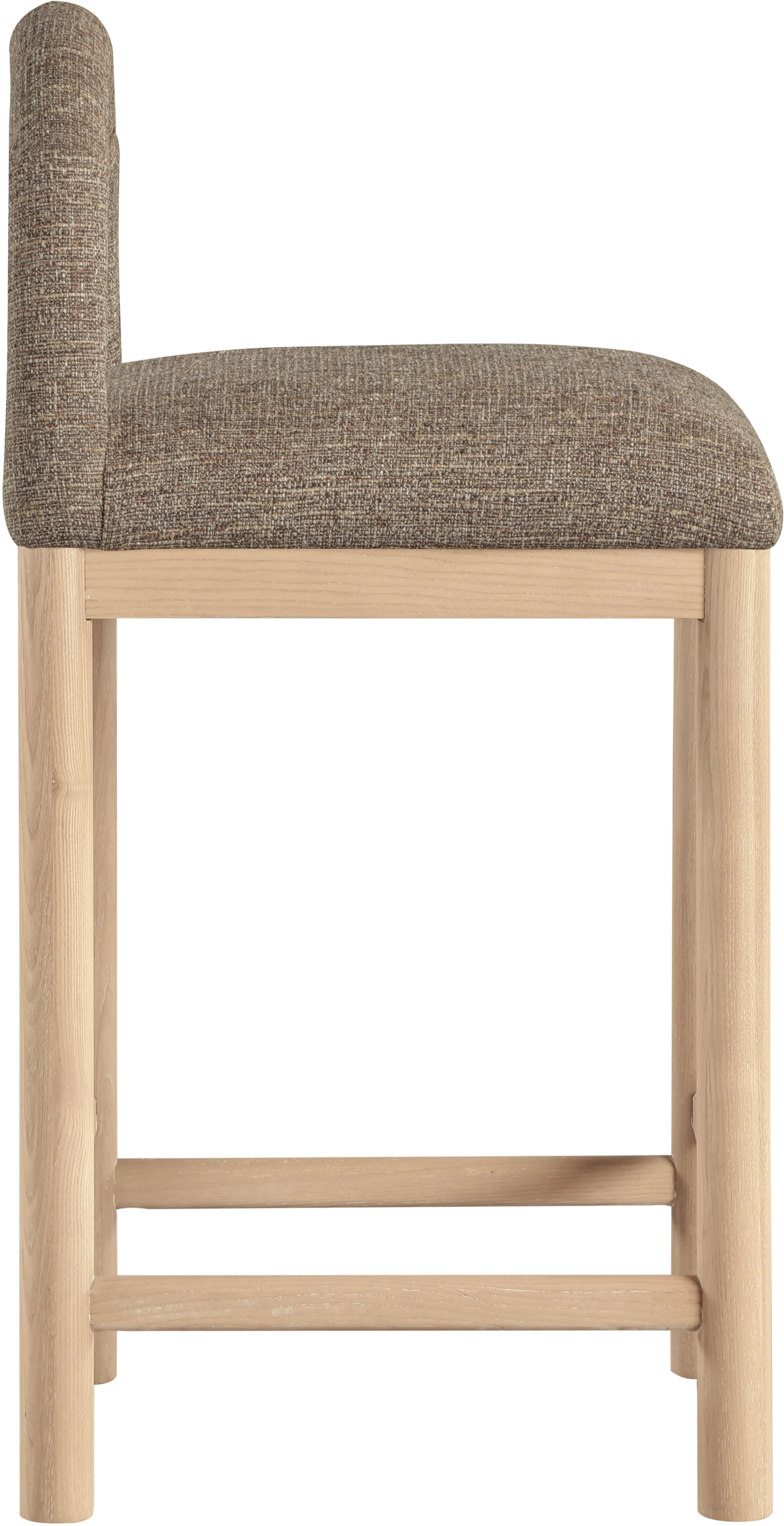 Conrad Brown Upholstered Counter Stool-5