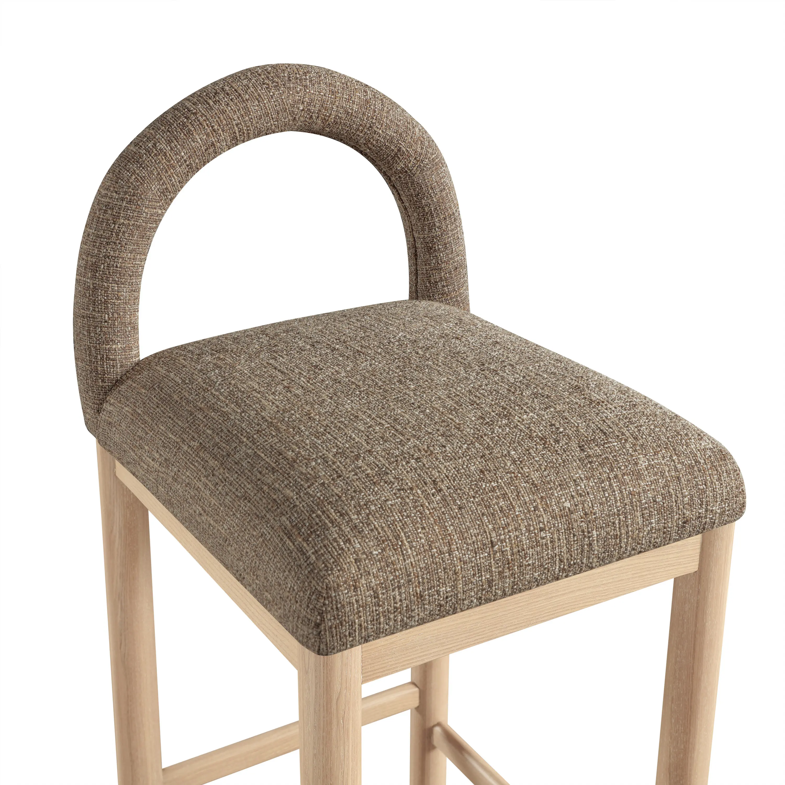 Conrad Brown Upholstered Counter Stool-7
