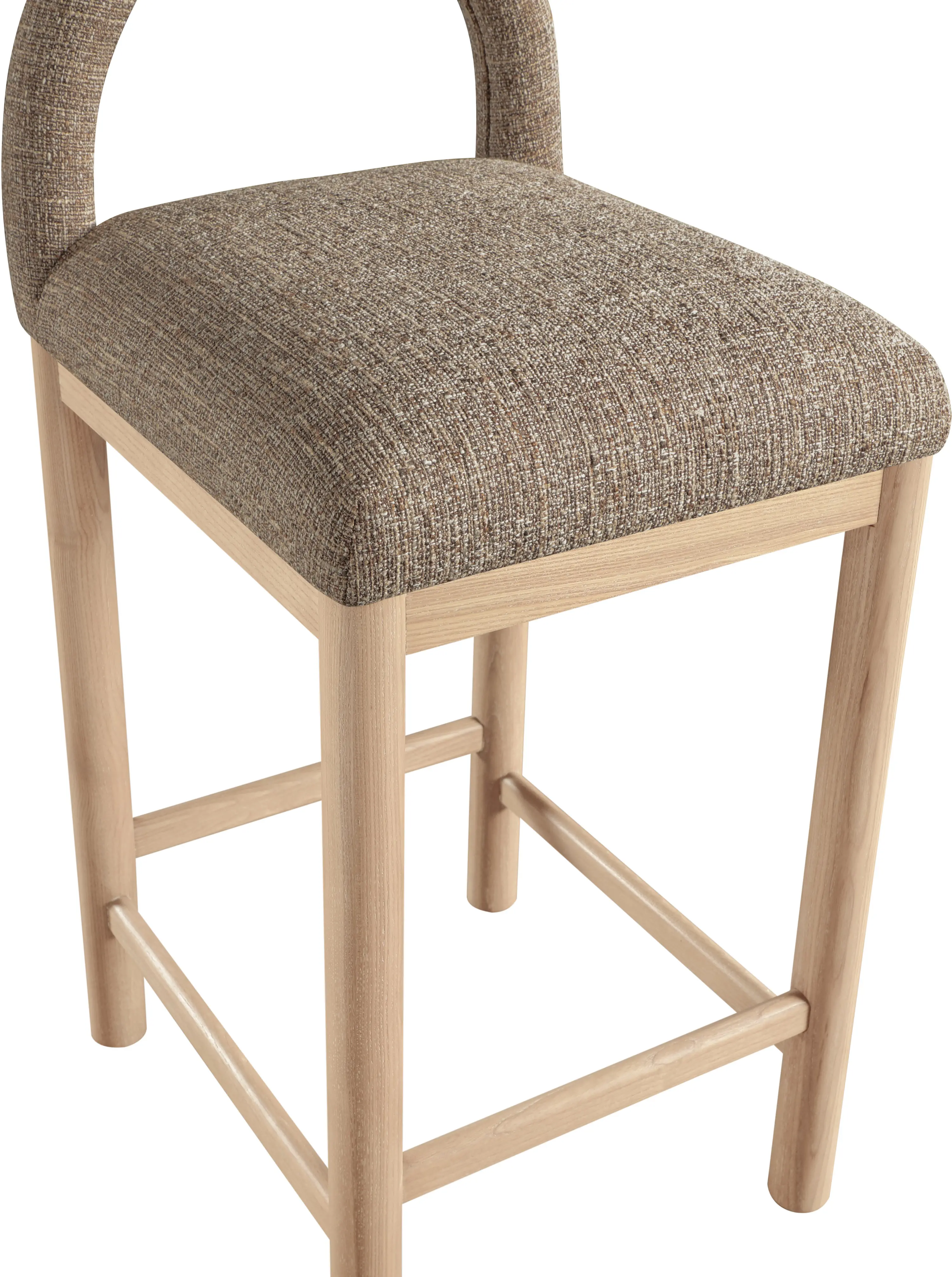 Conrad Brown Upholstered Counter Stool-8
