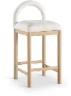 Conrad Cream Upholstered Counter Stool