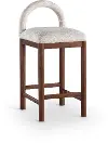 Conrad Beige Upholstered Counter Stool