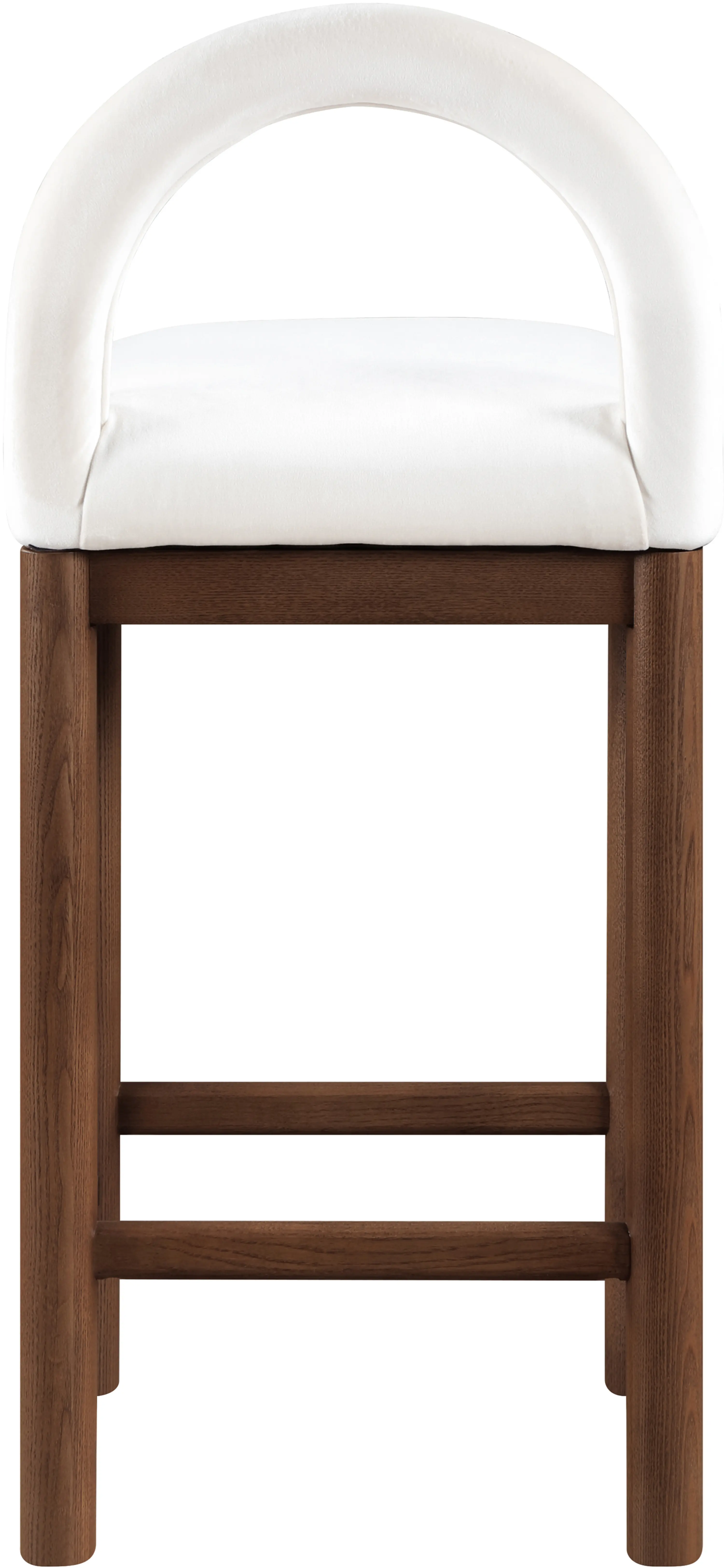 Conrad Cream Velvet Upholstered Counter Stool-6