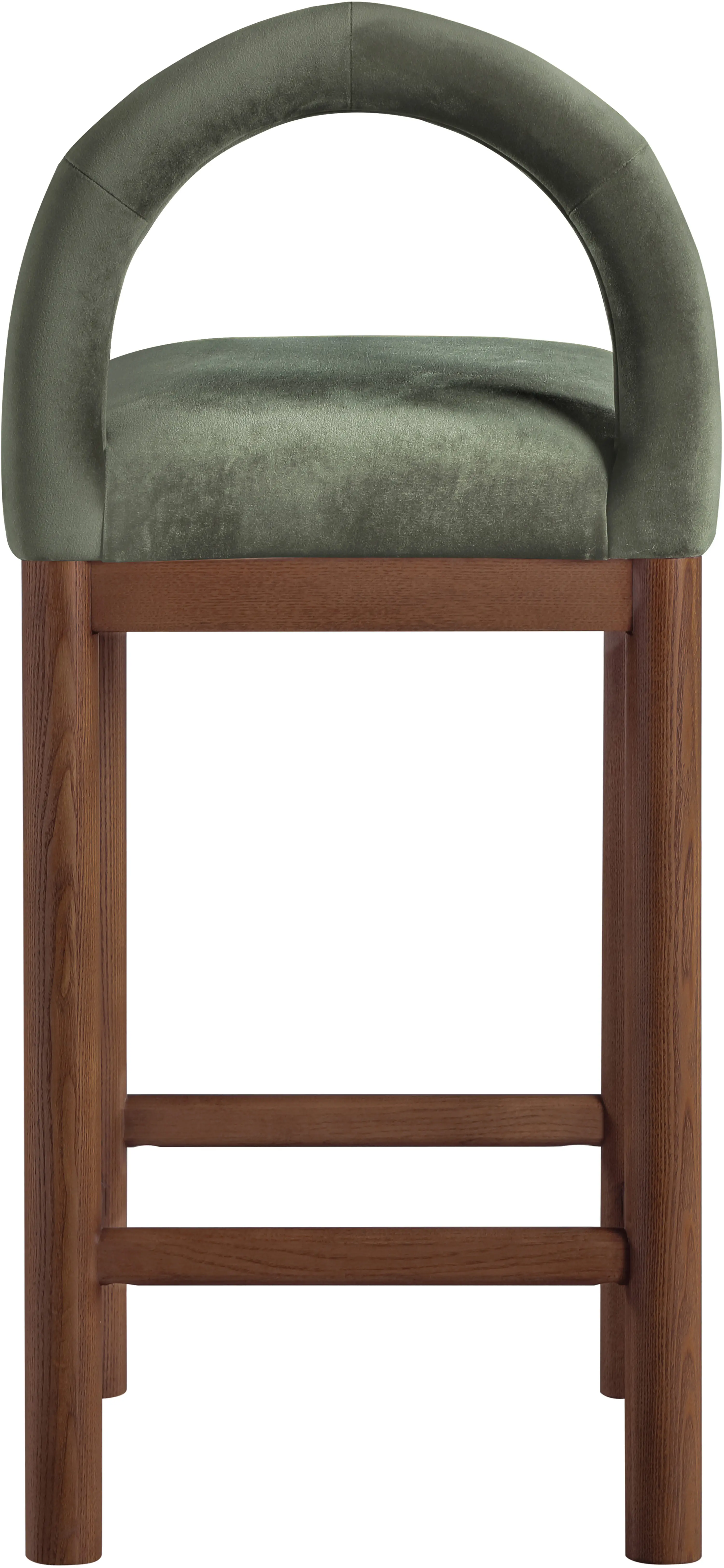 Conrad Green Velvet Upholstered Counter Stool-6