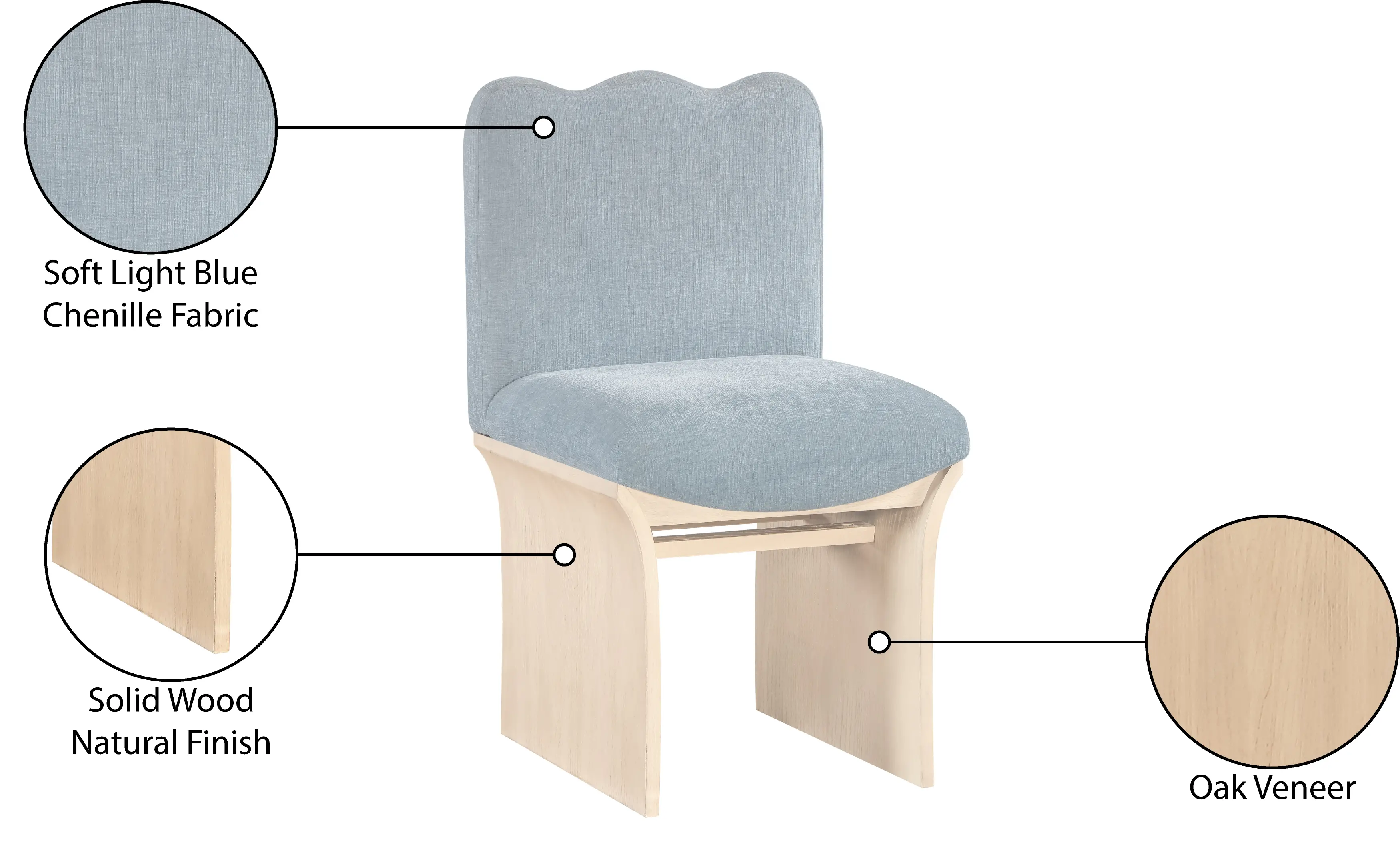 Shaw Light Blue Upholstered Dining Chair-9