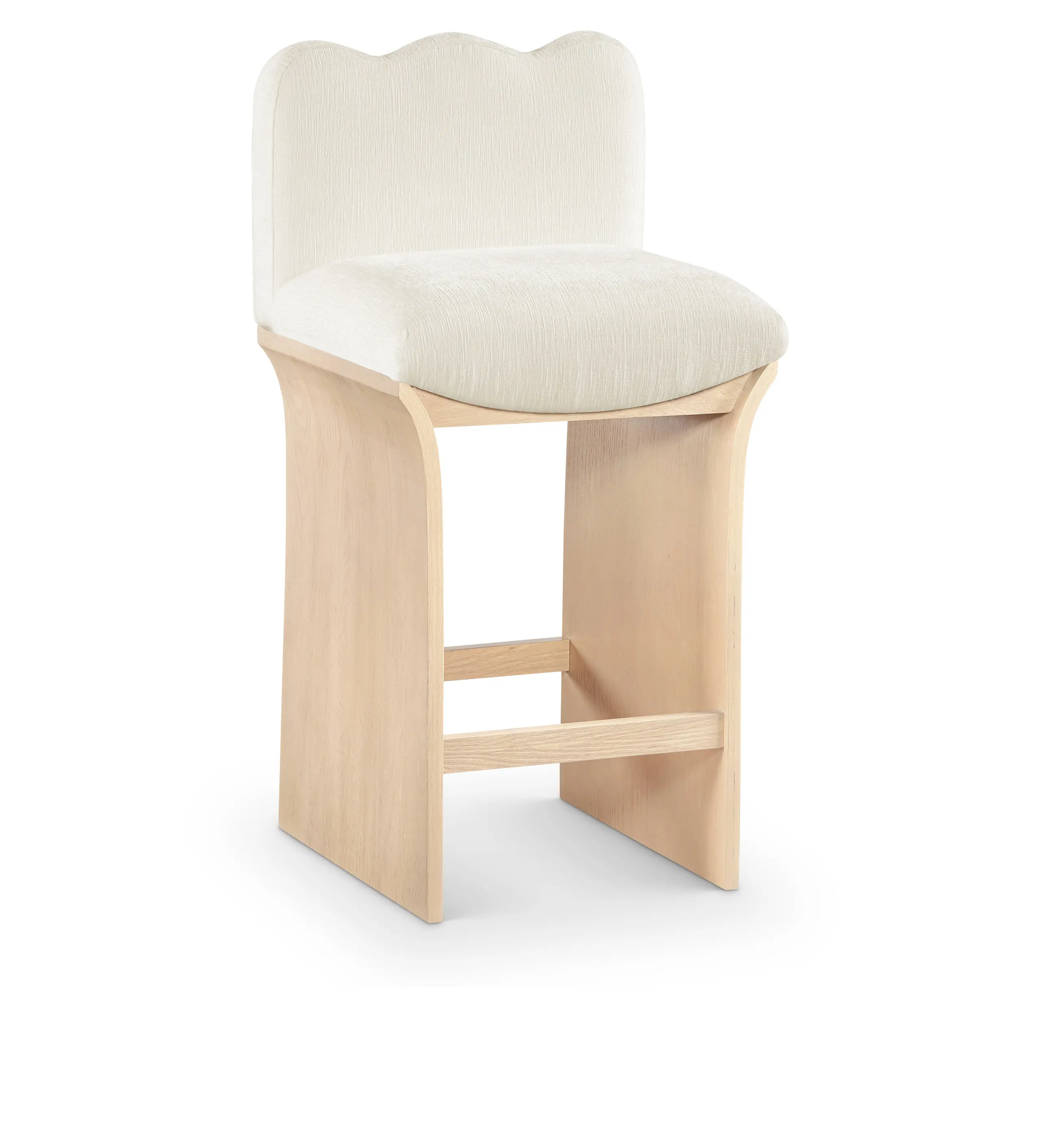 Shaw Cream Upholstered Counter Stool-1