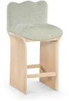 Shaw Mint Green Upholstered Counter Stool