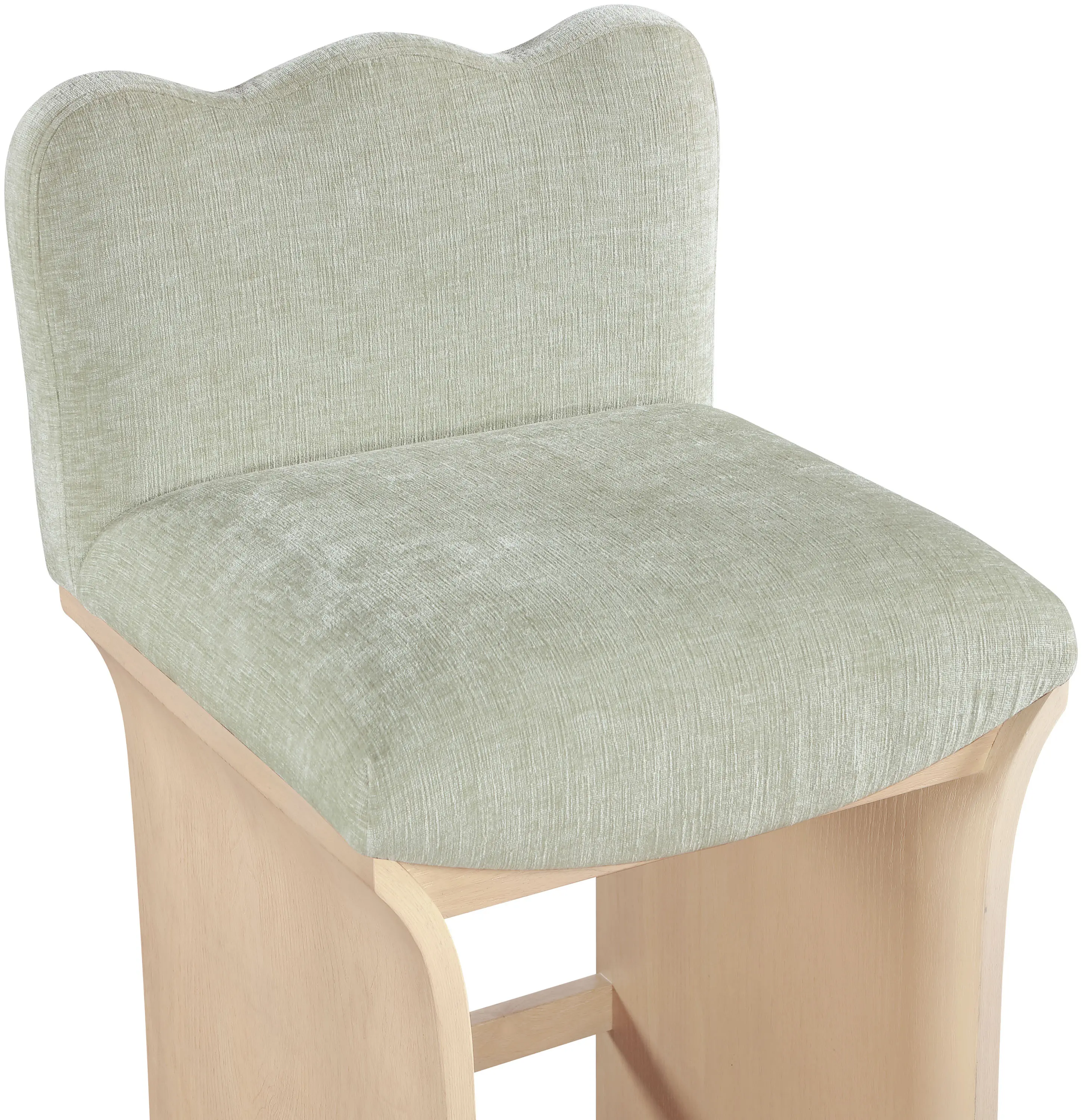 Shaw Mint Green Upholstered Counter Stool-7