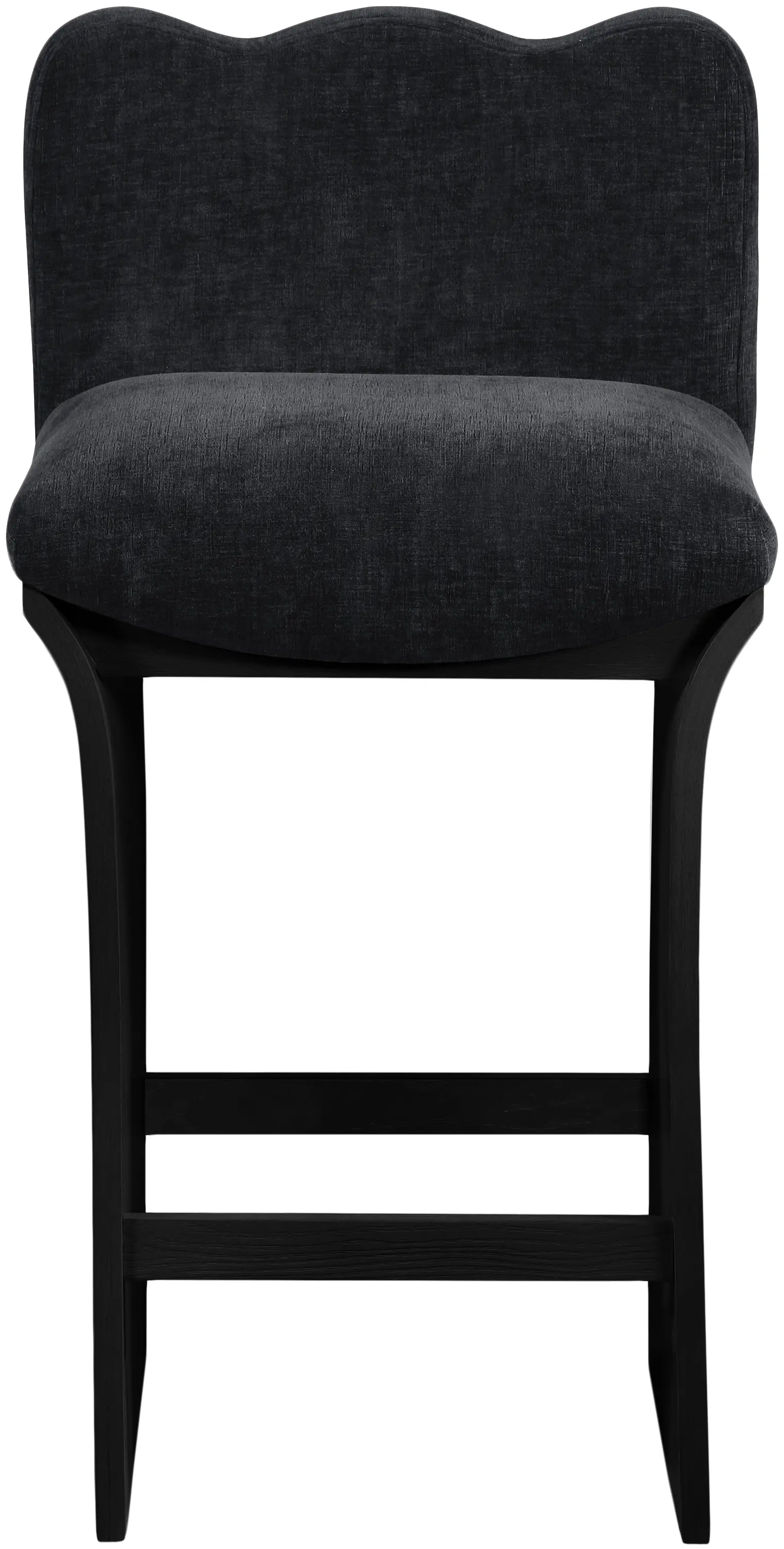 Shaw Black Upholstered Counter Stool-4