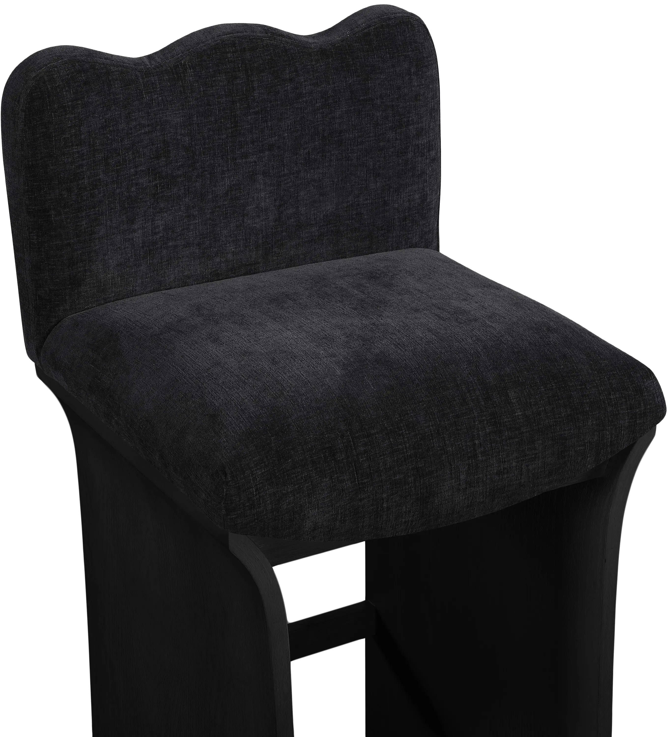 Shaw Black Upholstered Counter Stool-7
