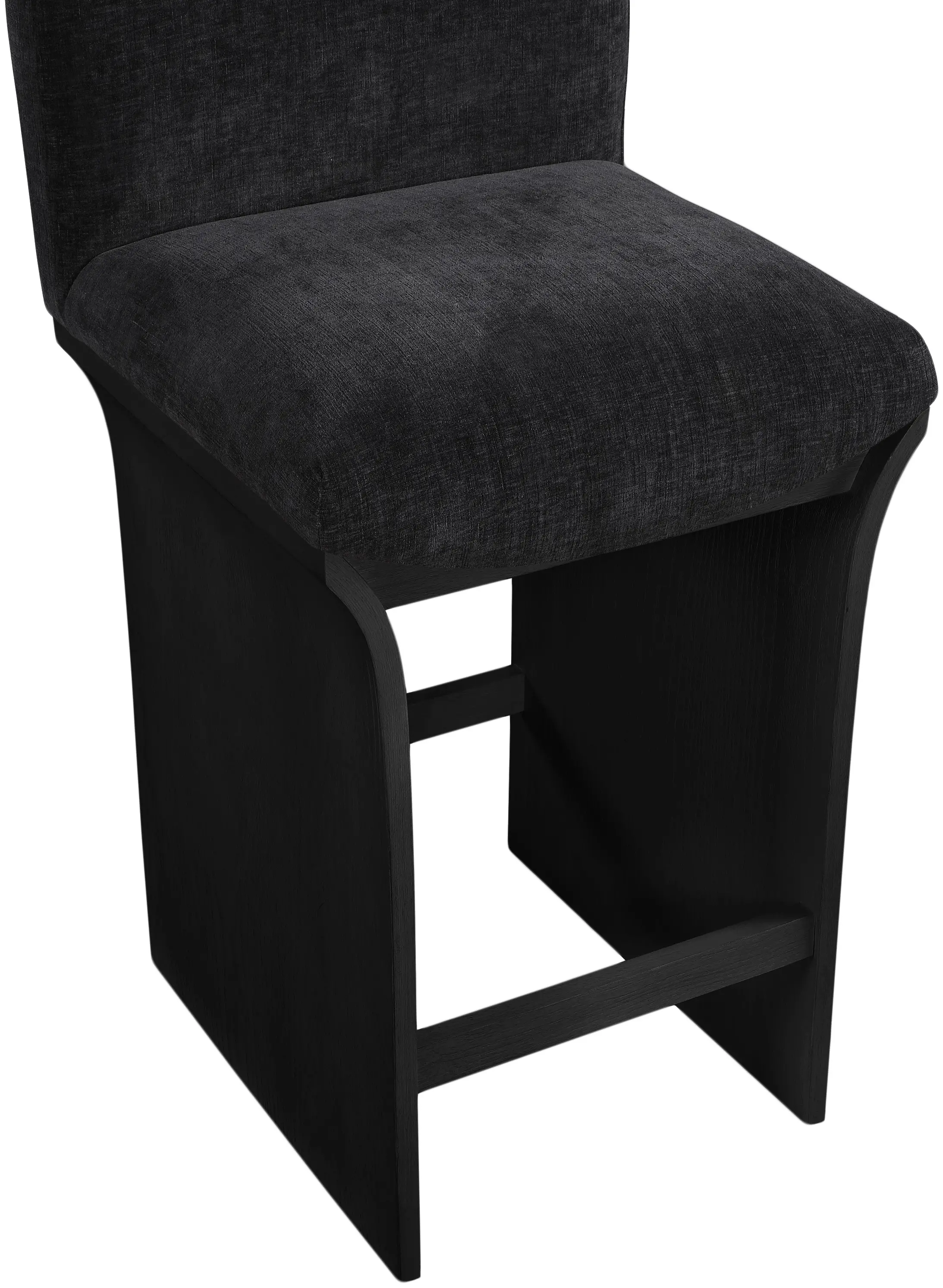 Shaw Black Upholstered Counter Stool-8