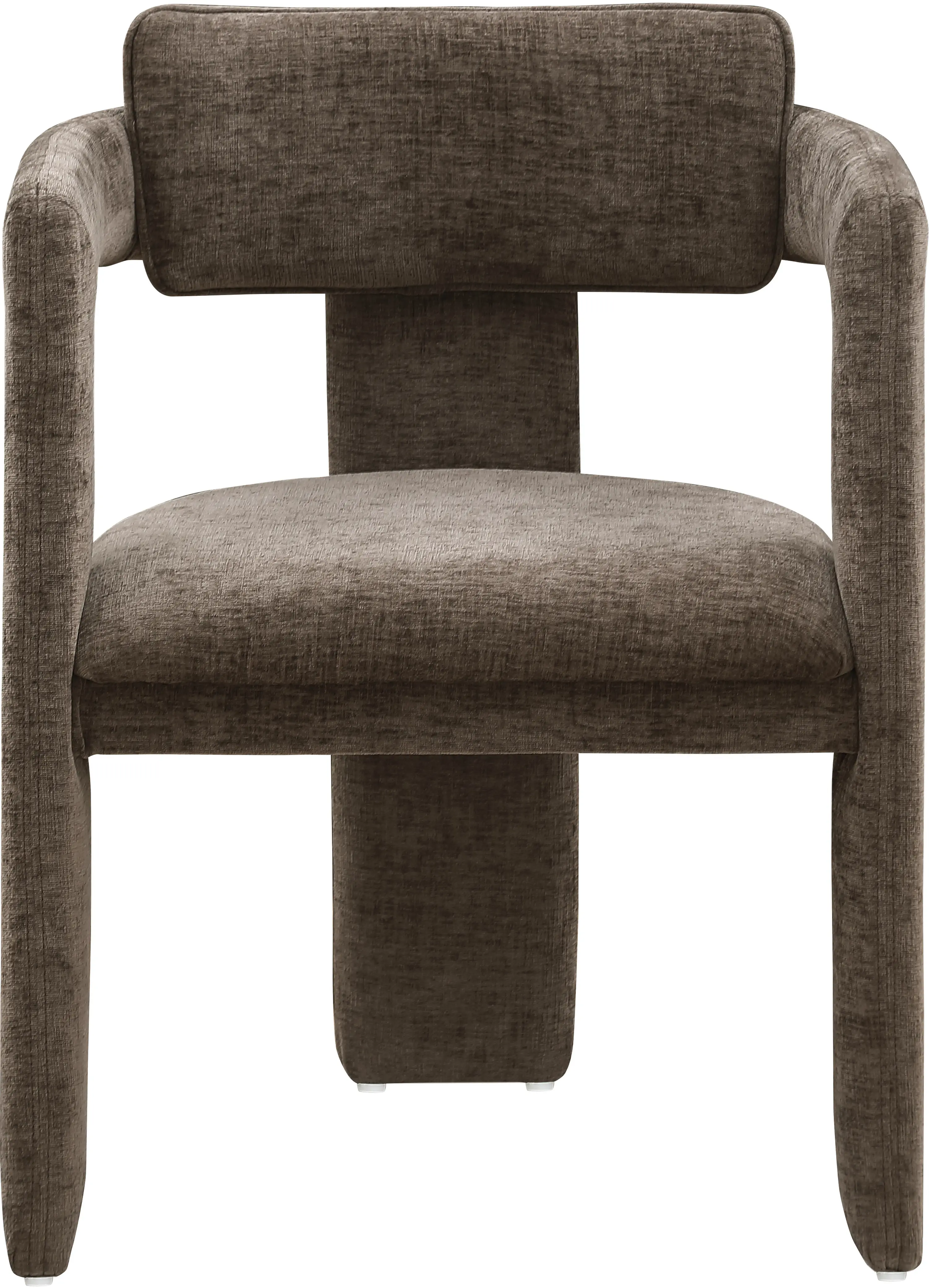 Brenda Brown Chenille Upholstered Dining Chair, Set of 2-4