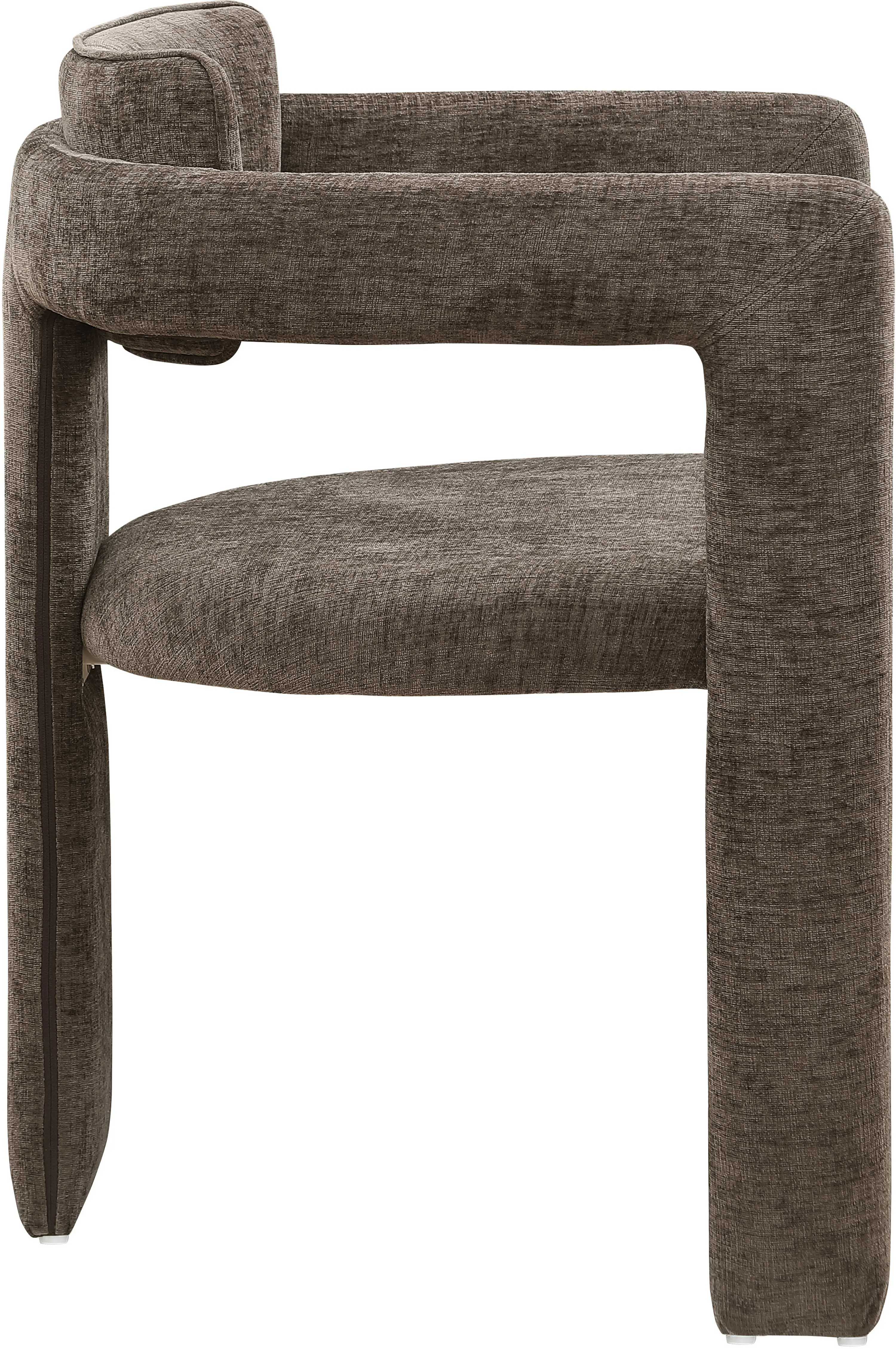 Brenda Brown Chenille Upholstered Dining Chair, Set of 2-5
