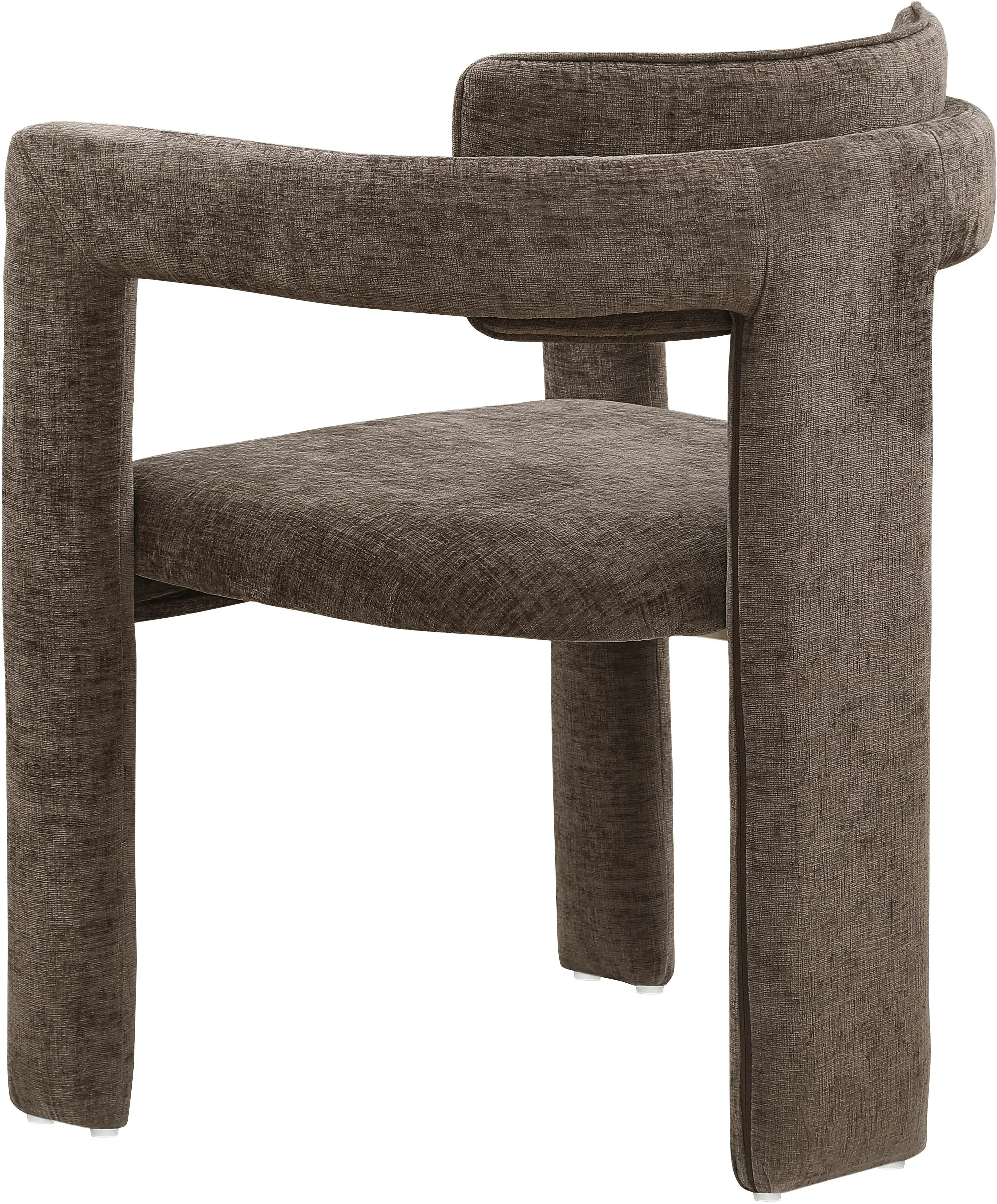 Brenda Brown Chenille Upholstered Dining Chair, Set of 2-7