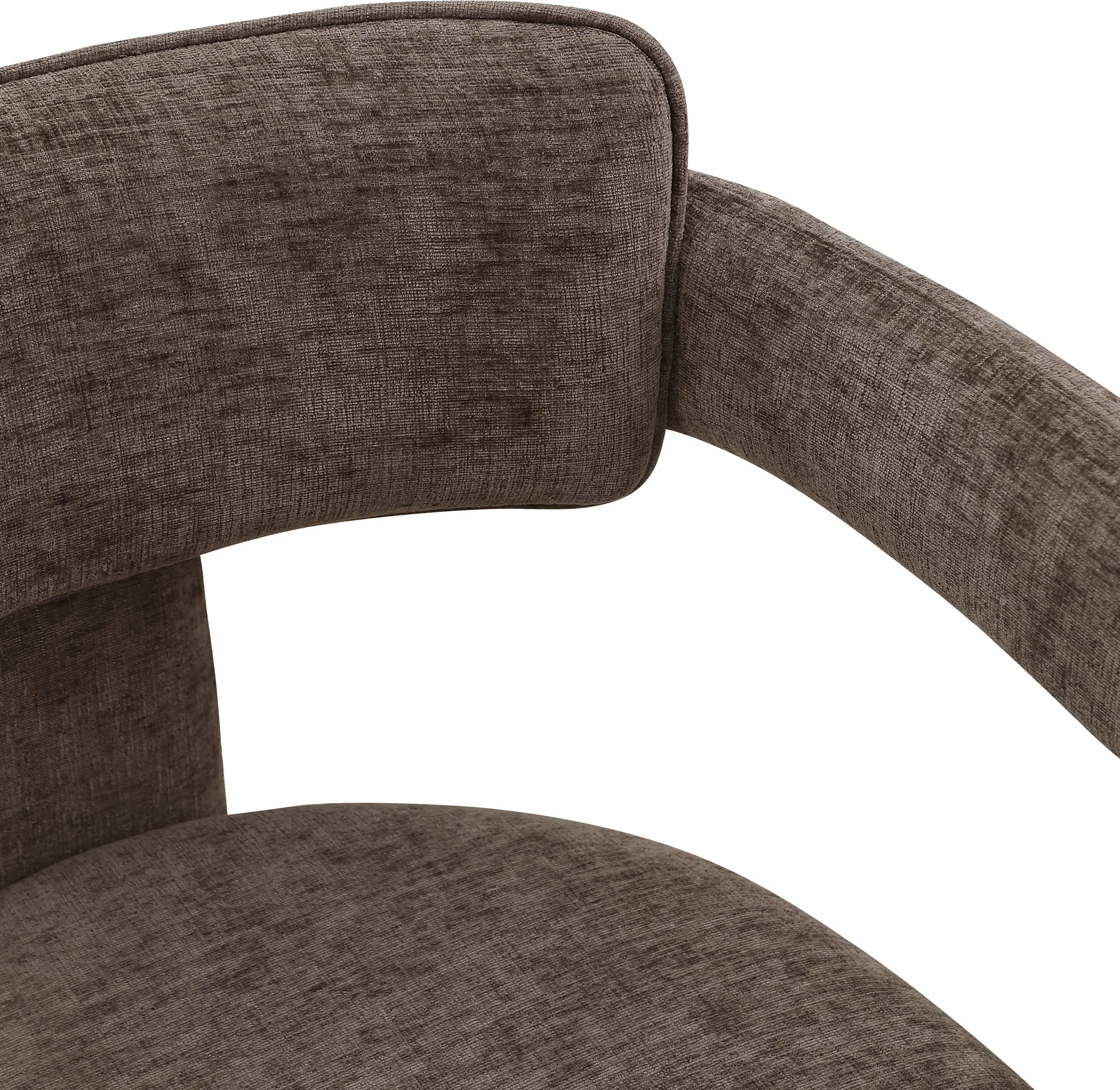 Brenda Brown Chenille Upholstered Dining Chair, Set of 2-8