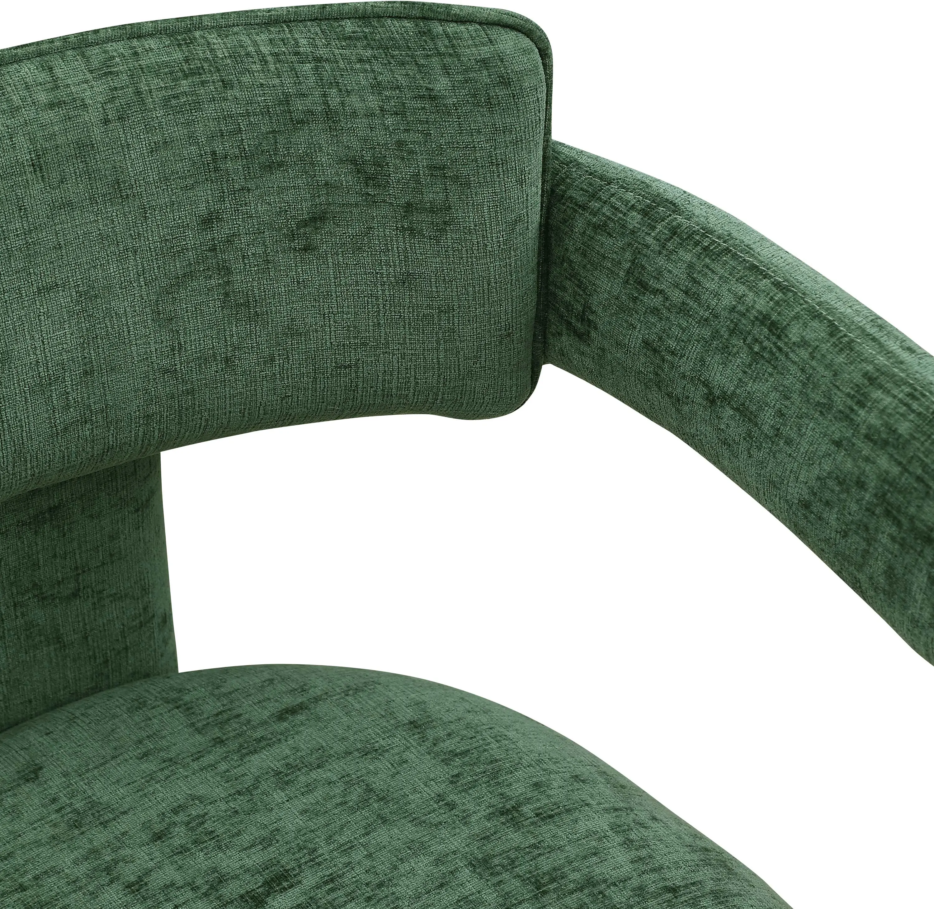 Brenda Green Chenille Upholstered Dining Chair, Set of 2-8