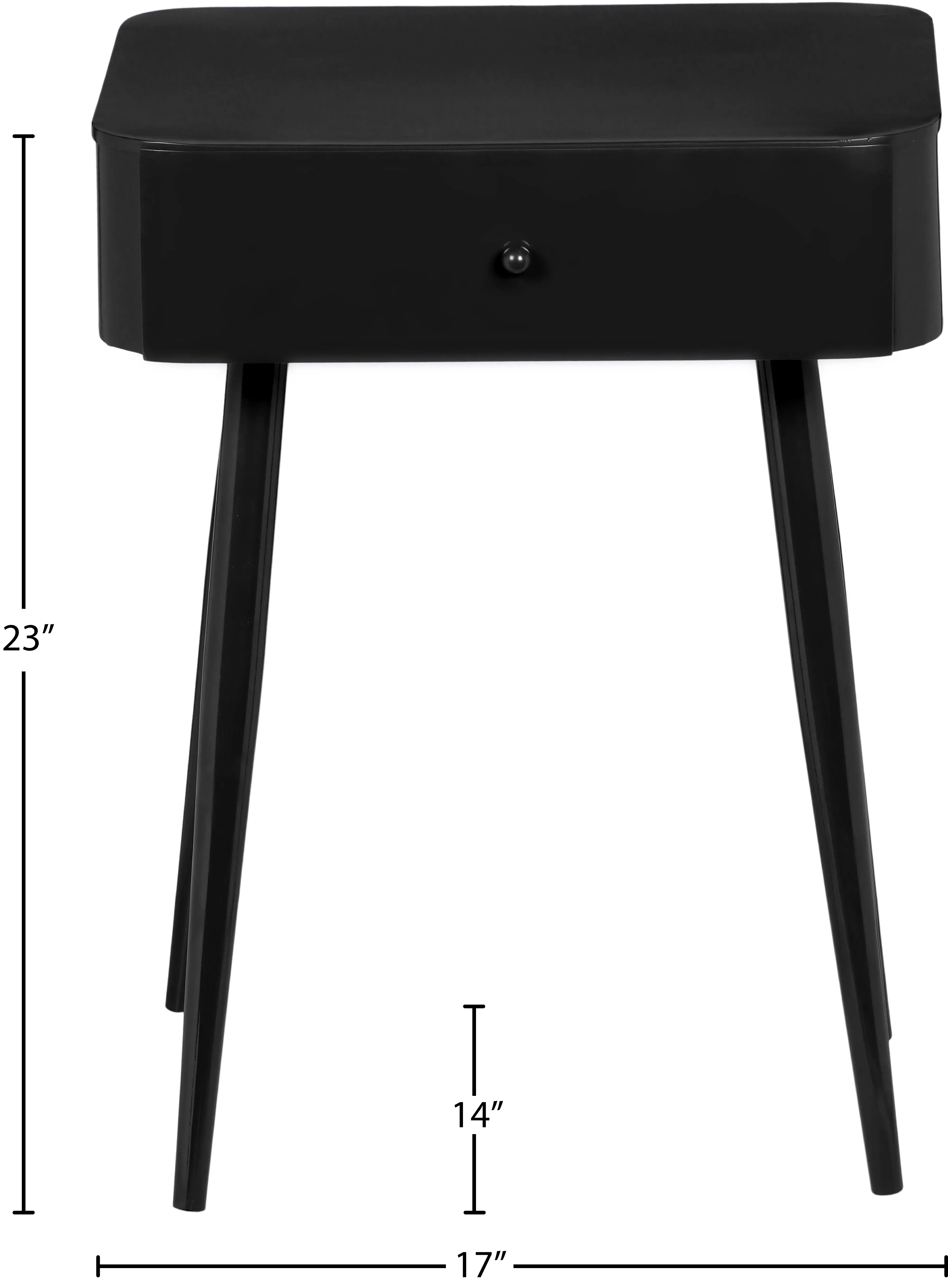 Rylan Black Iron Nightstand-6