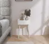 Rylan White Iron Nightstand