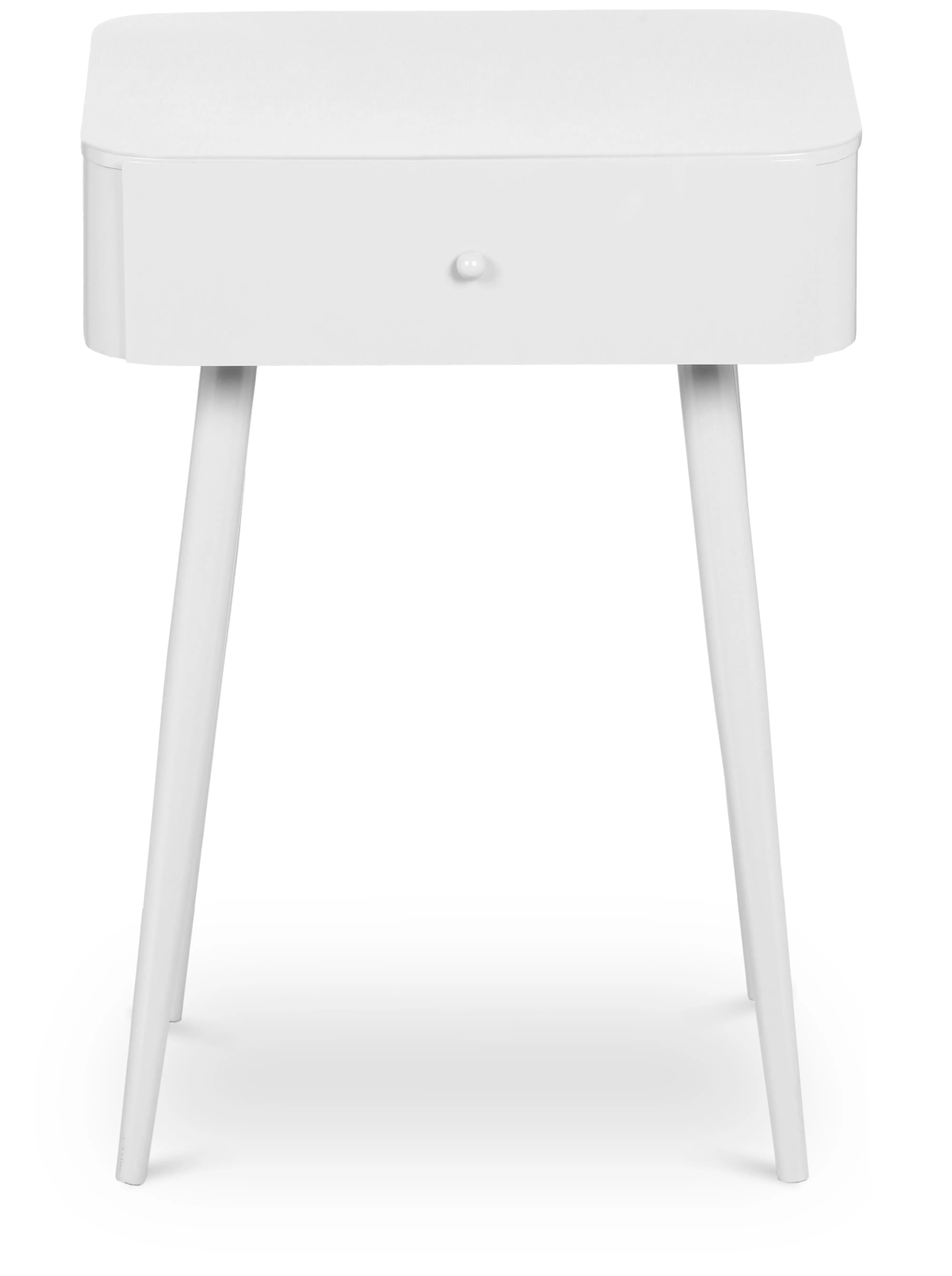 Rylan White Iron Nightstand-2