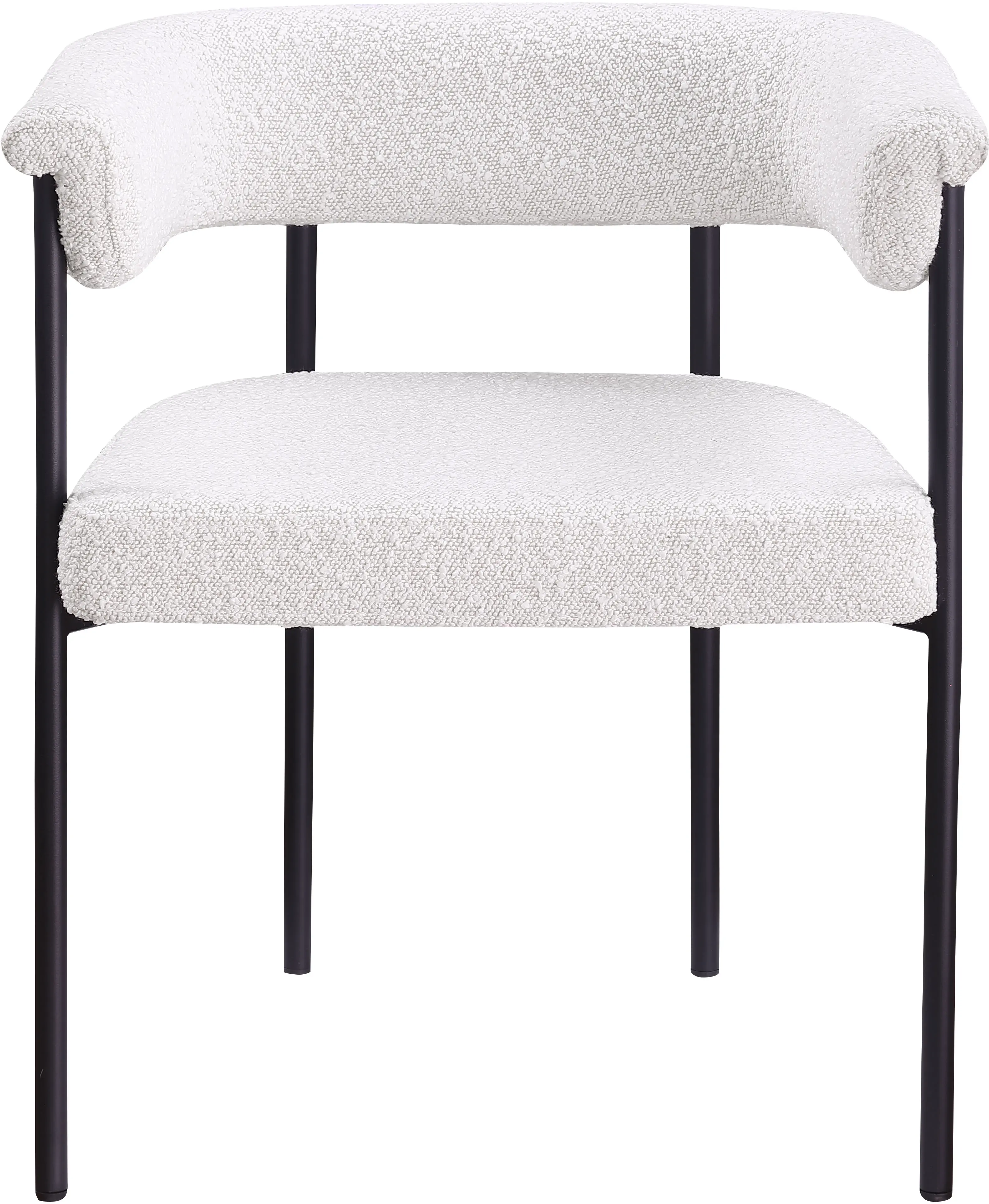 Malin Cream Boucle Upholstered Dining Chair, Set of 2-4