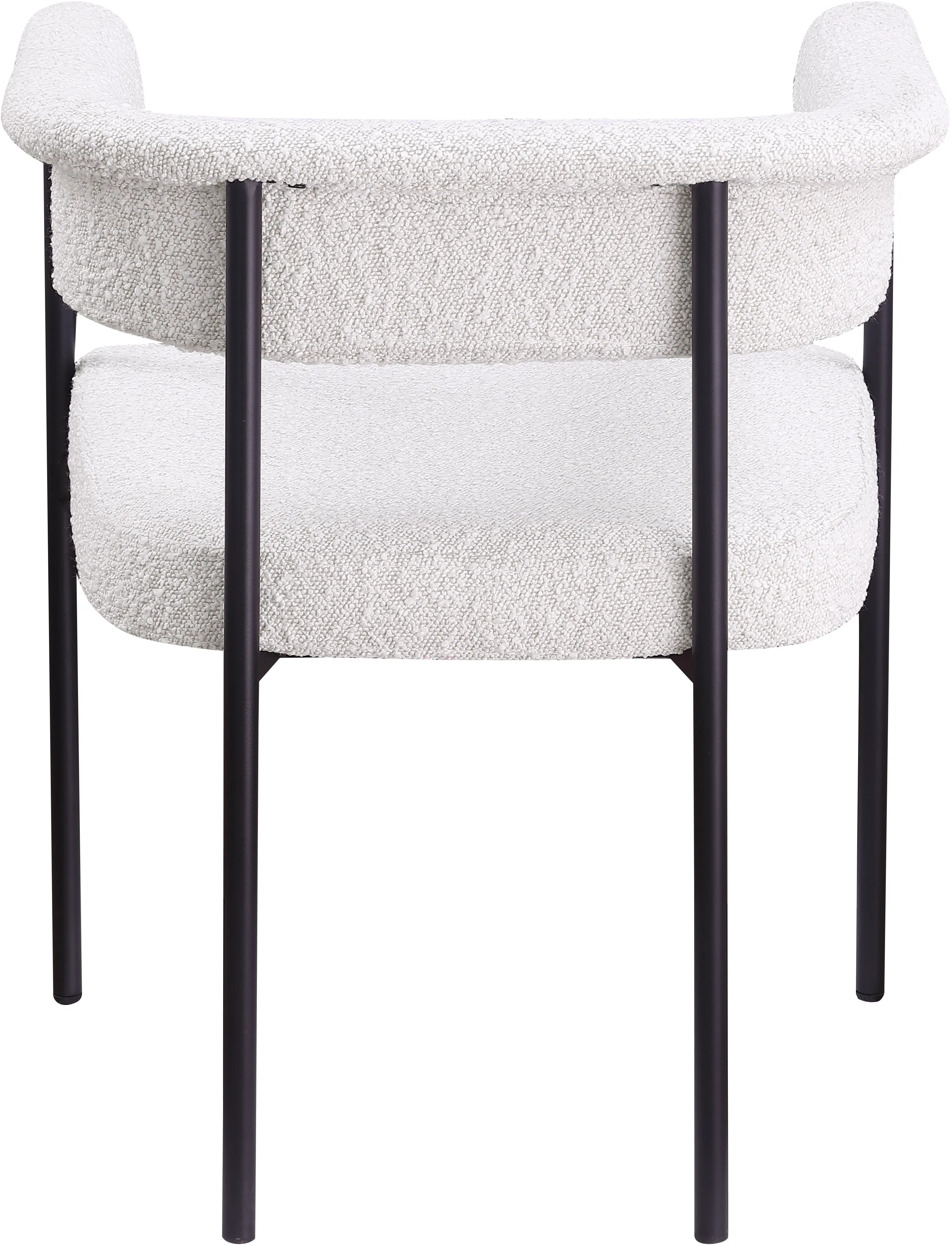 Malin Cream Boucle Upholstered Dining Chair, Set of 2-7