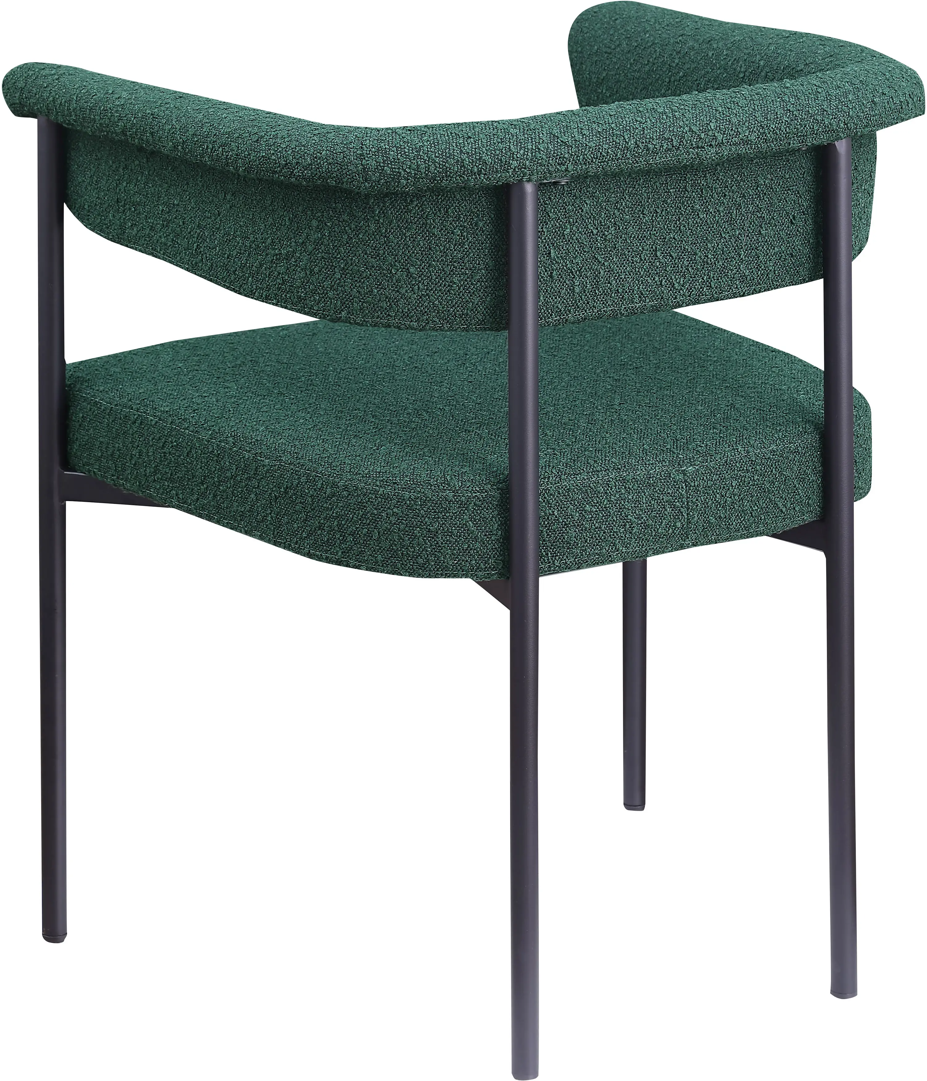 Malin Green Boucle Upholstered Dining Chair, Set of 2-6