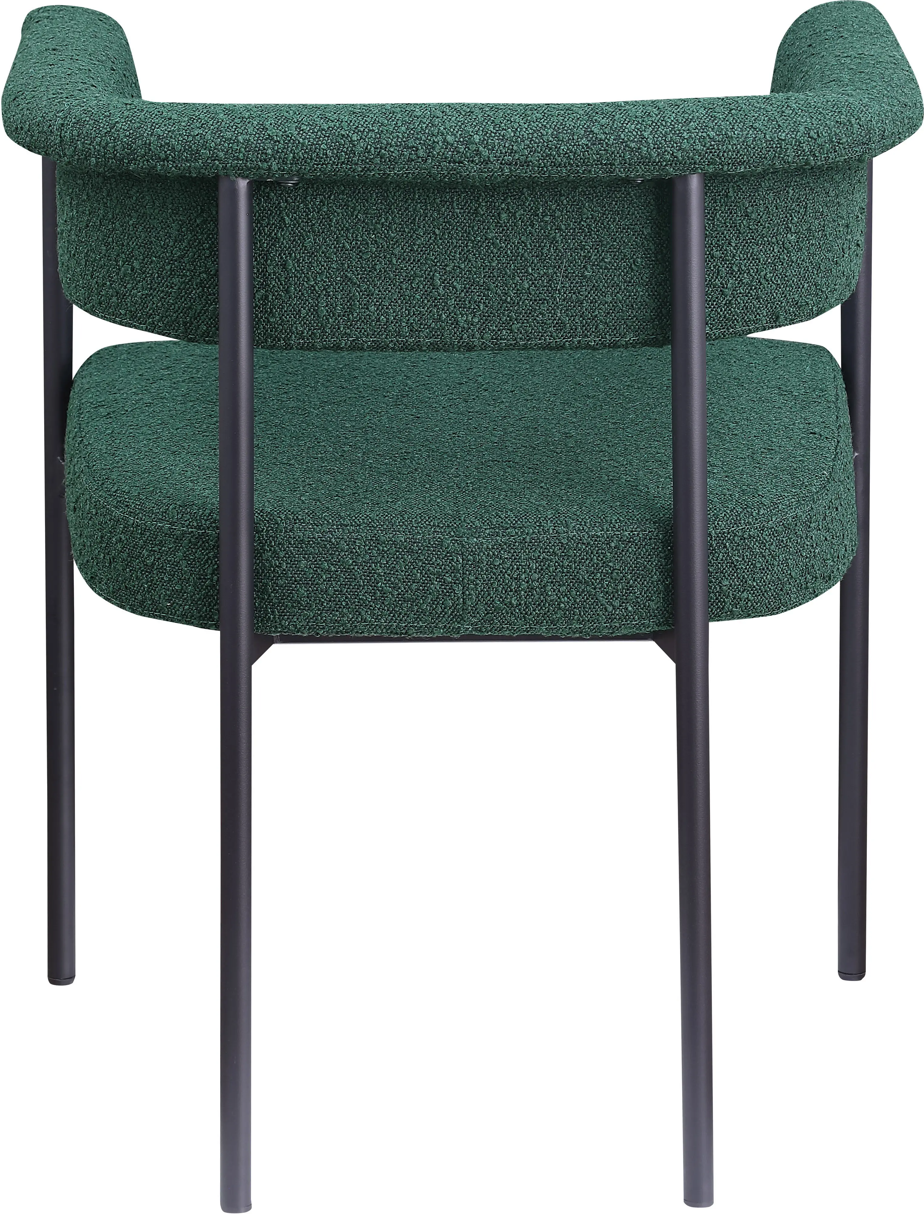 Malin Green Boucle Upholstered Dining Chair, Set of 2-7