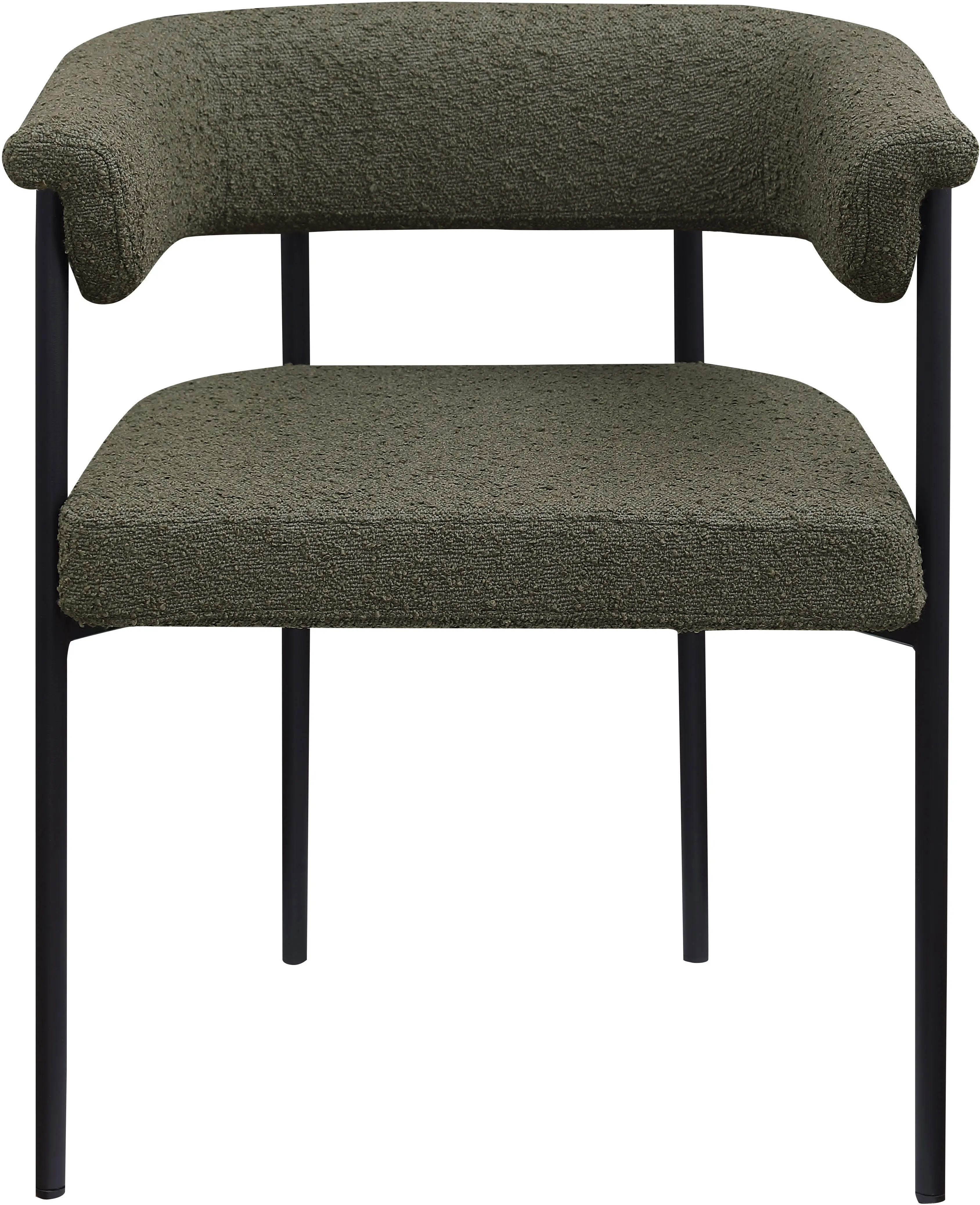 Malin Olive Boucle Upholstered Dining Chair, Set of 2-4