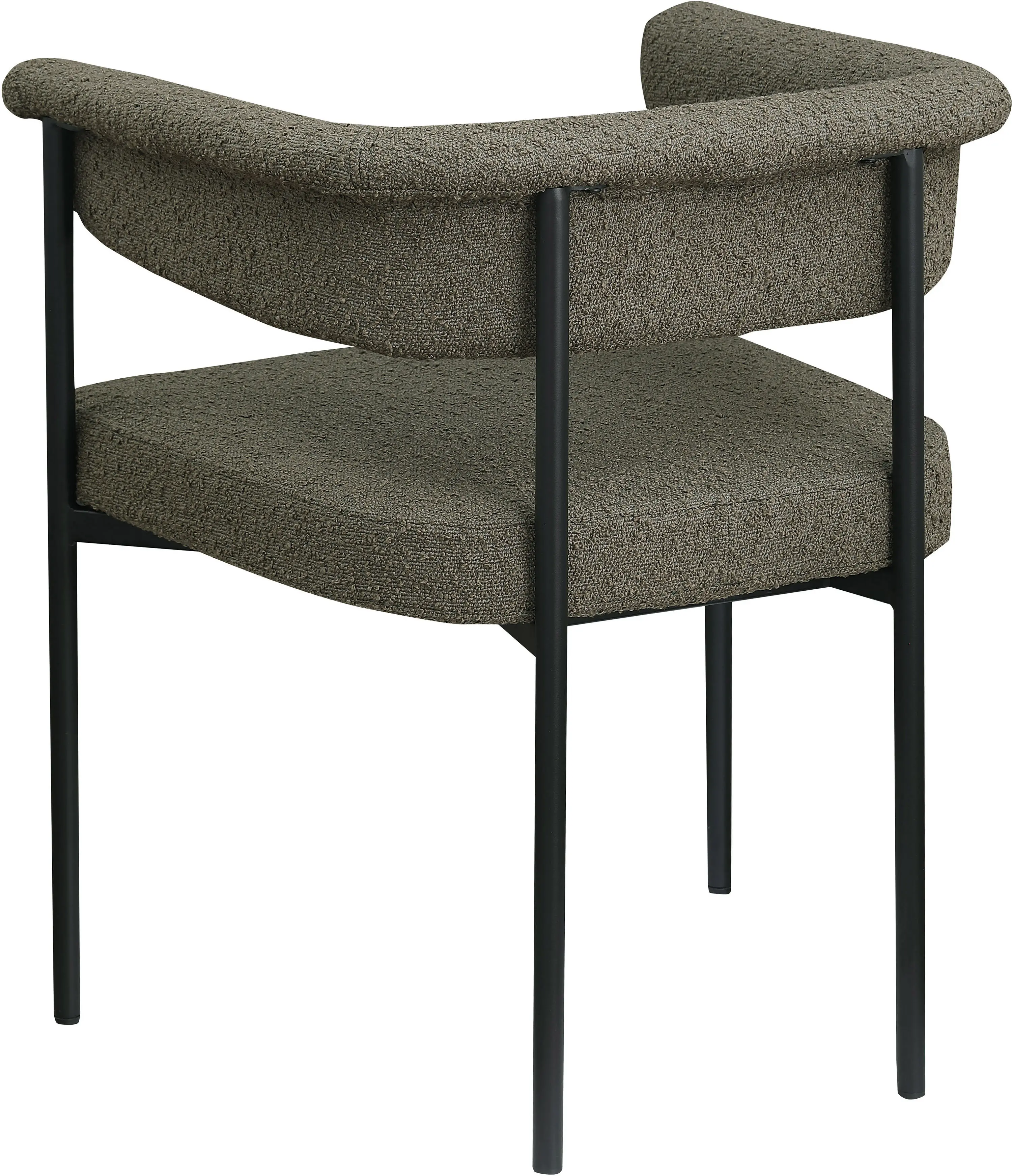 Malin Olive Boucle Upholstered Dining Chair, Set of 2-6