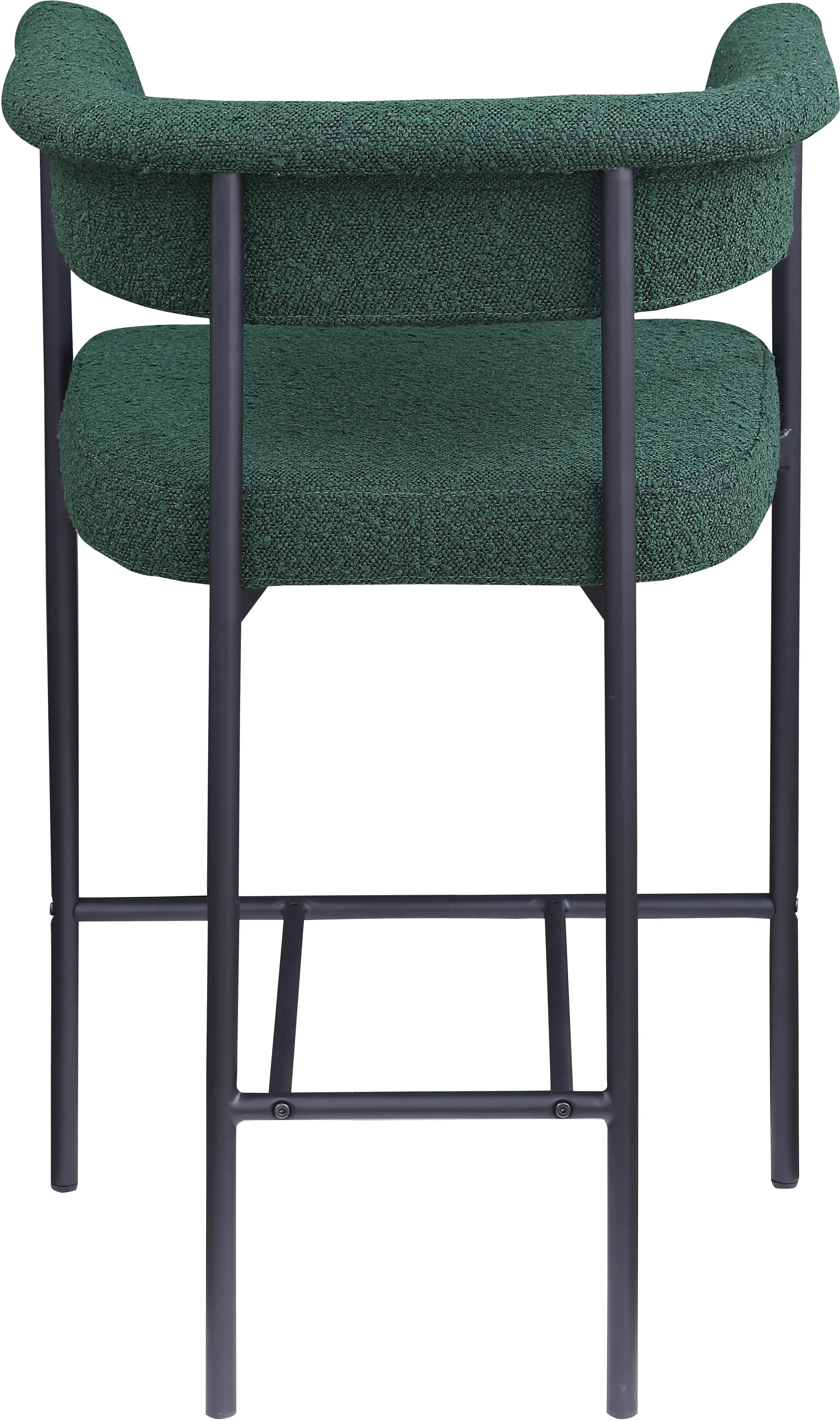 Malin Green Boucle Upholstered Counter Stool, Set of 2-7