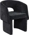 Emmet Black Upholstered Dining / Accent Chair