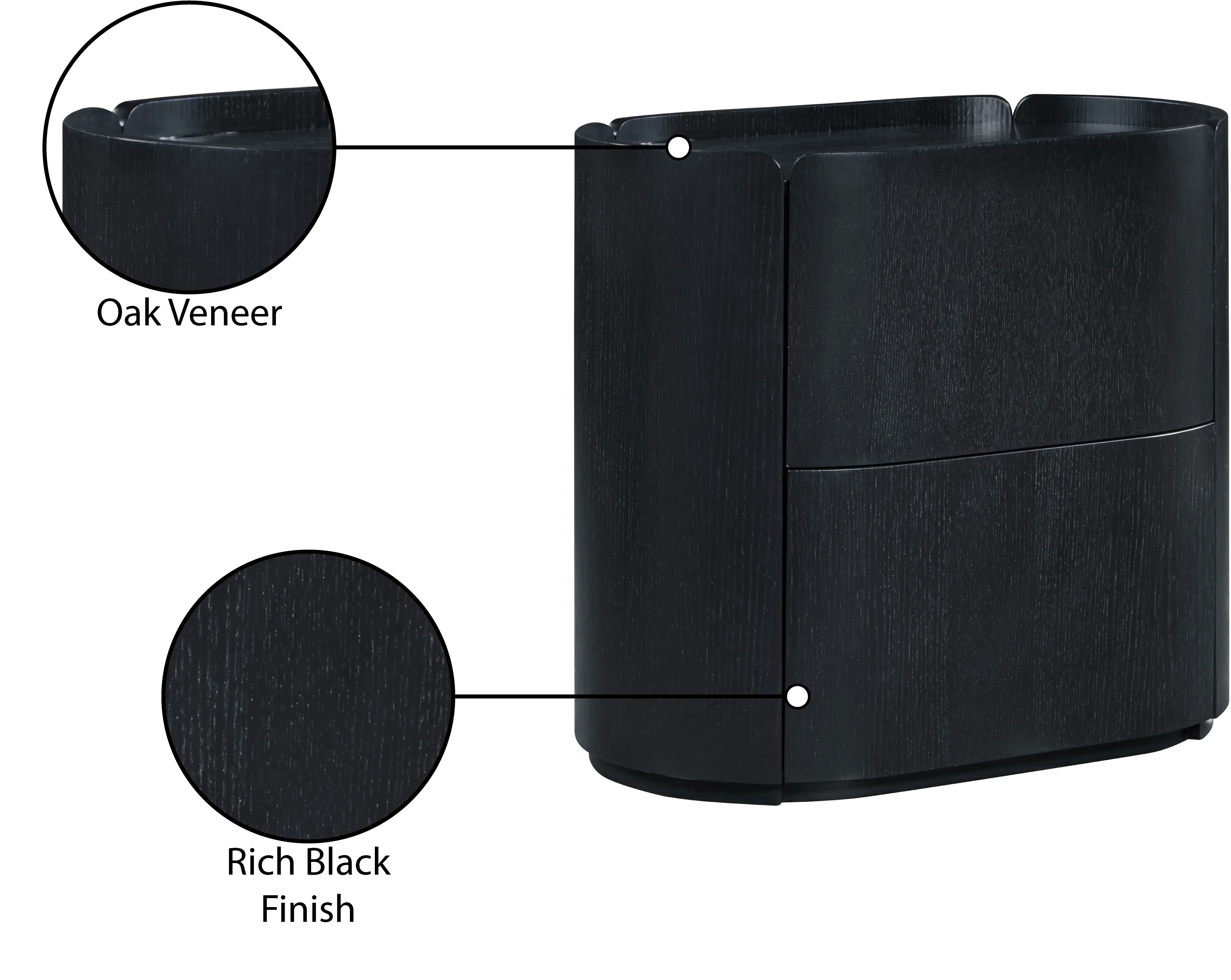 Everett Black Oak Nightstand-11