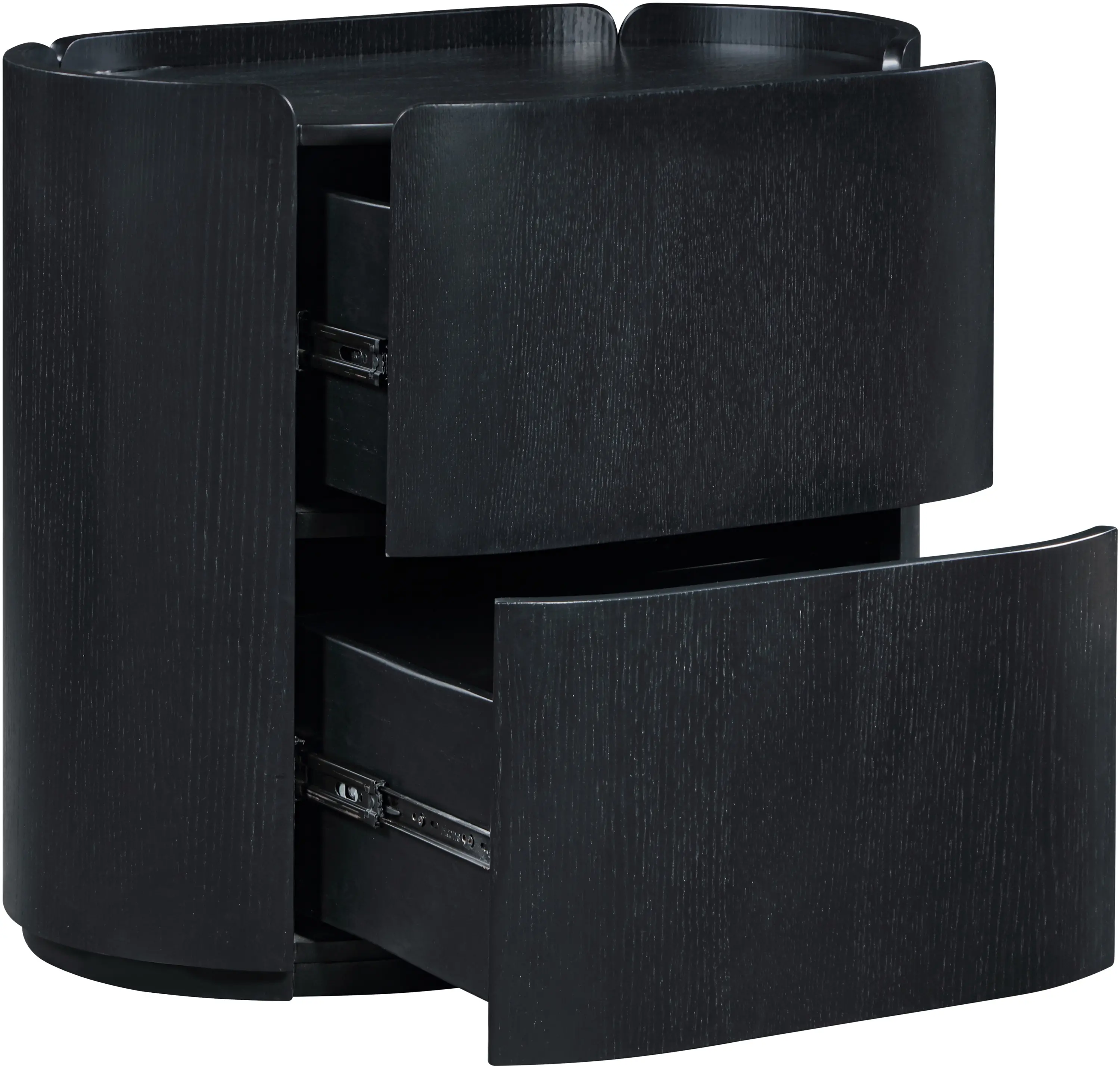 Everett Black Oak Nightstand-4